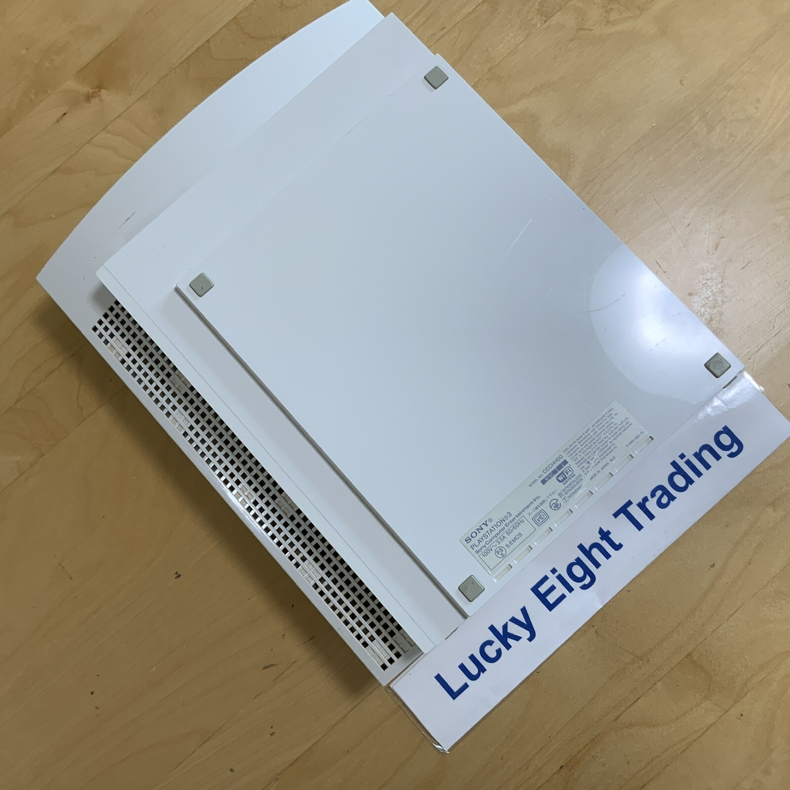 PS3 Ceramic White 40GB CECHH Console Full Accessories PlayStation 3 Fat [CC]
