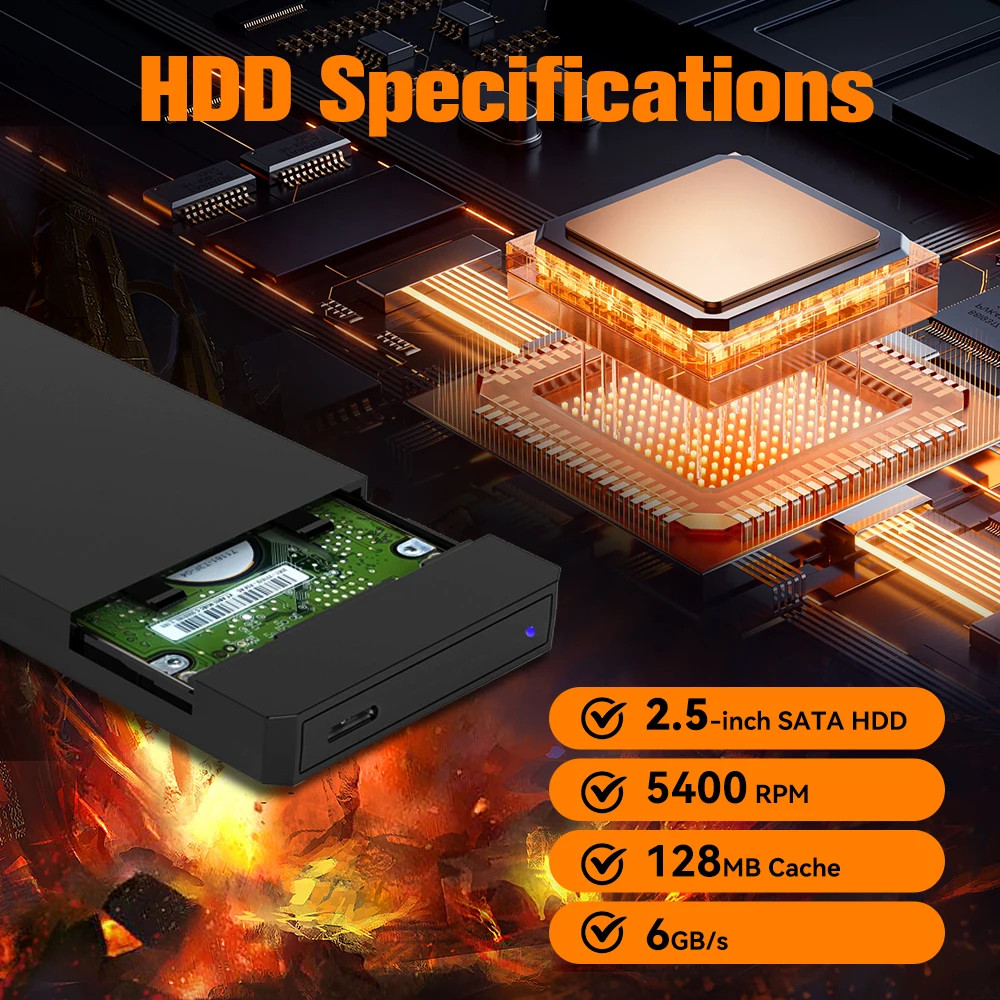 Launchbox 500GB Portable Gaming Hard Drive