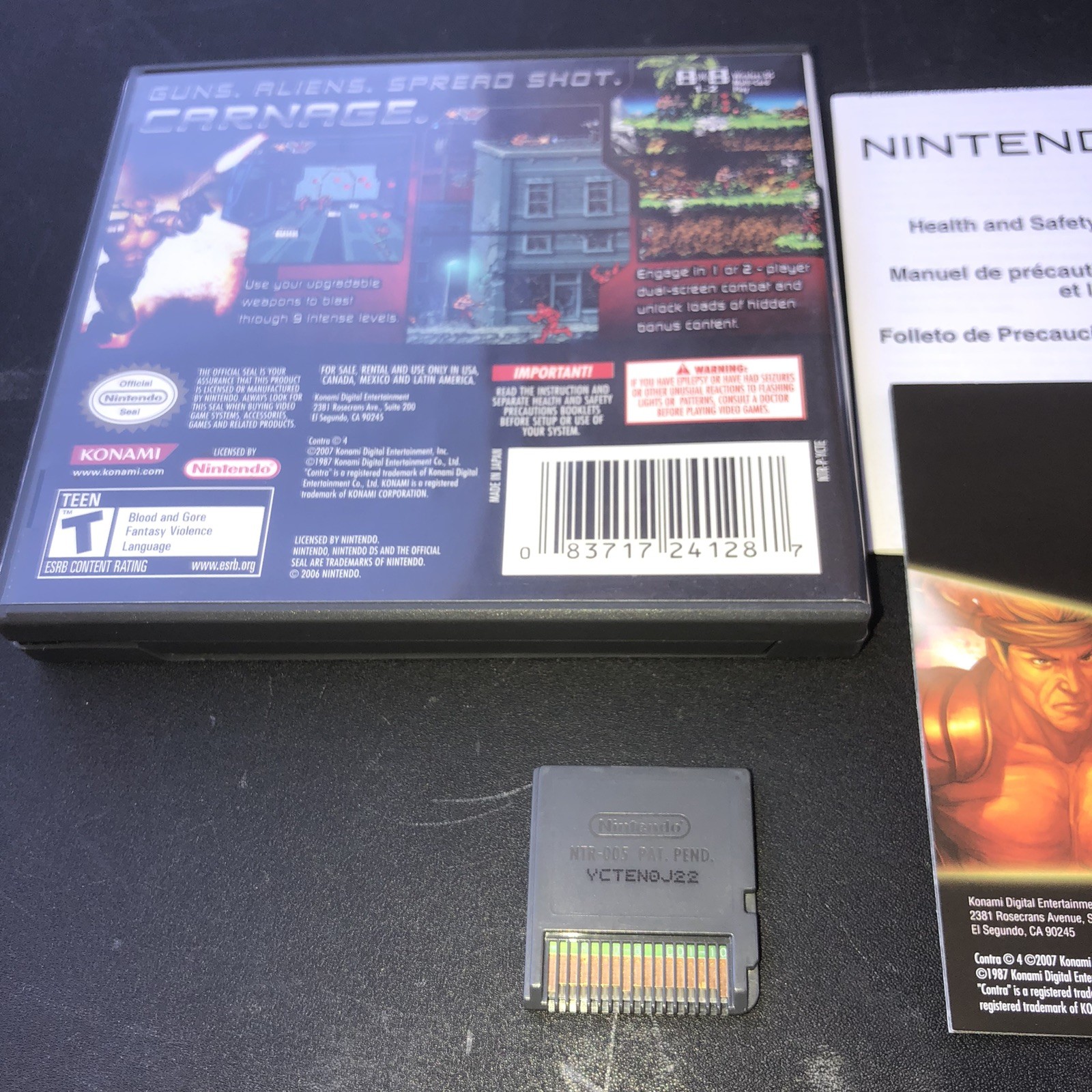 Contra 4 (Nintendo DS, 2007) Complete | CIB ~Tested and Working~