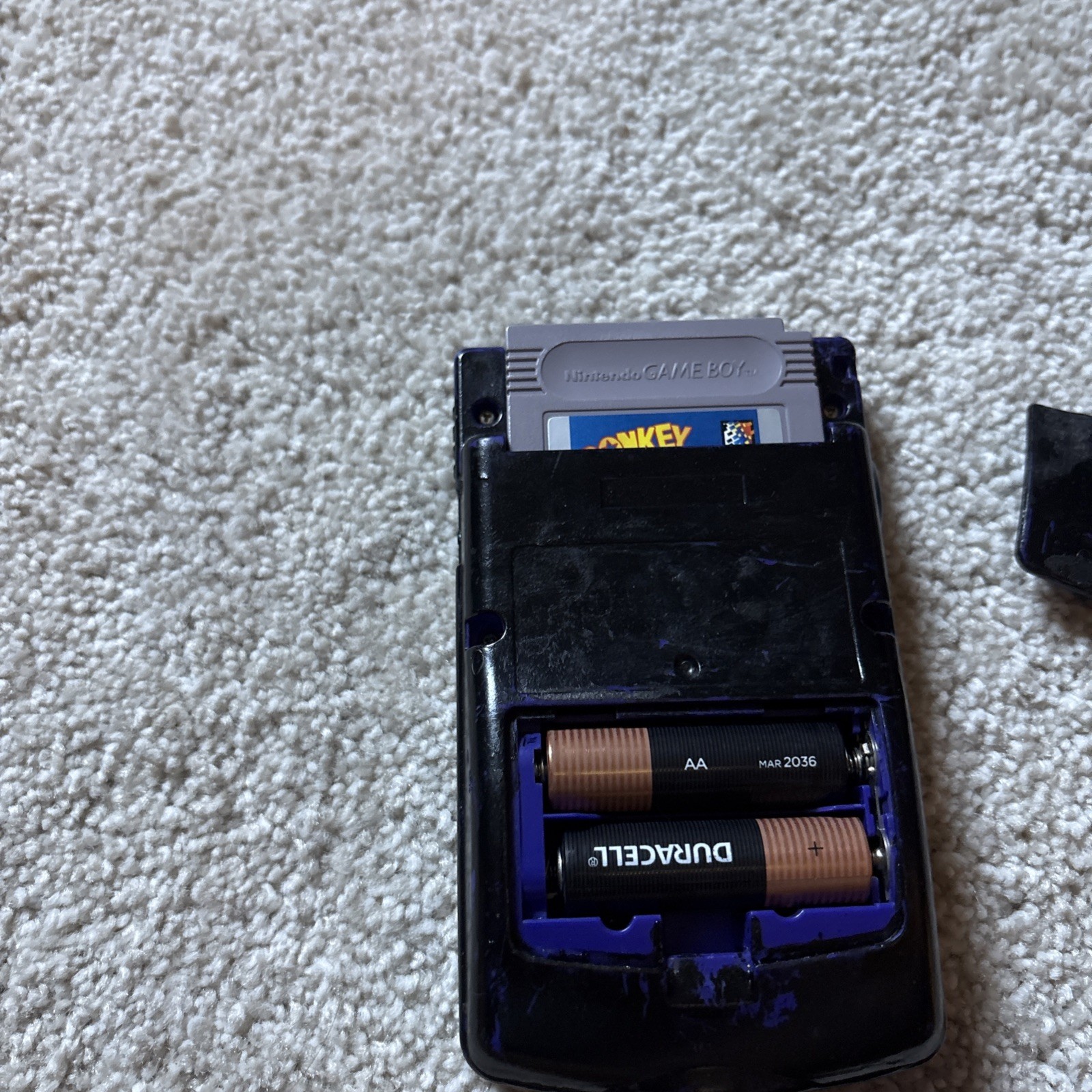 Nintendo Game Boy Color PURPLE(painted Black)WORKING