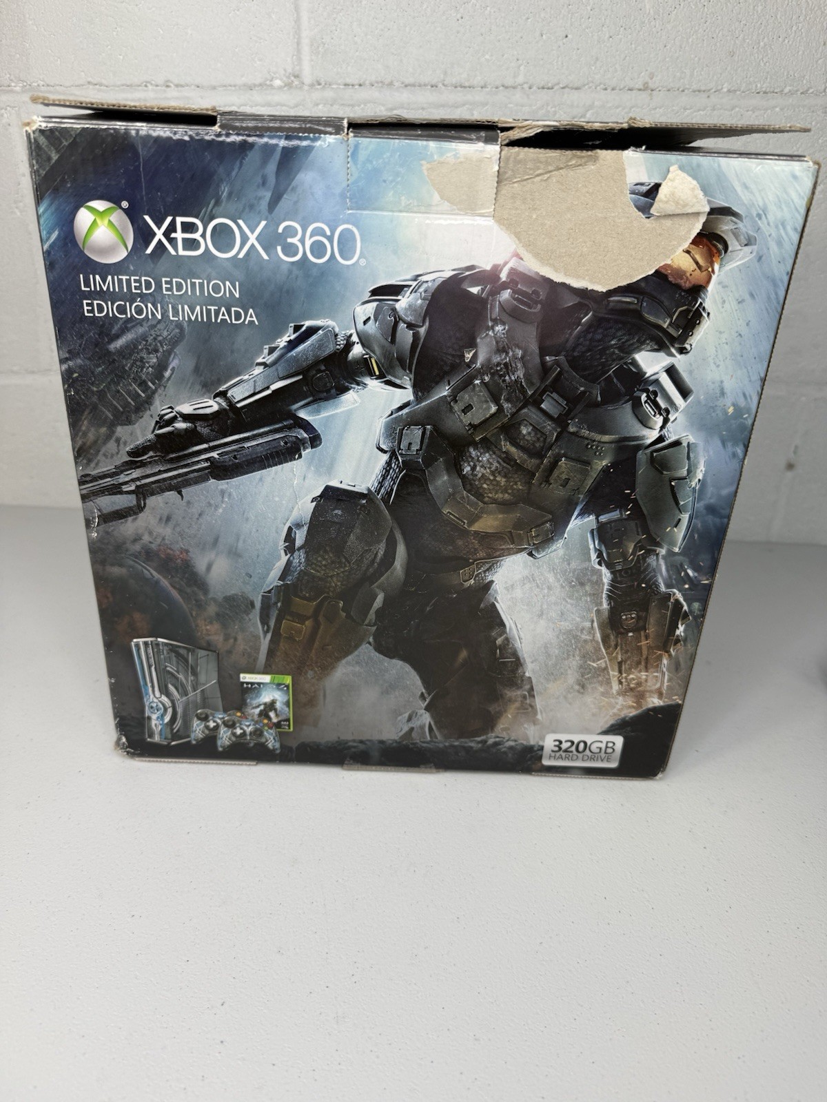Xbox 360 Halo 4 Limited Edition Console Bundle 320GB Tested Working