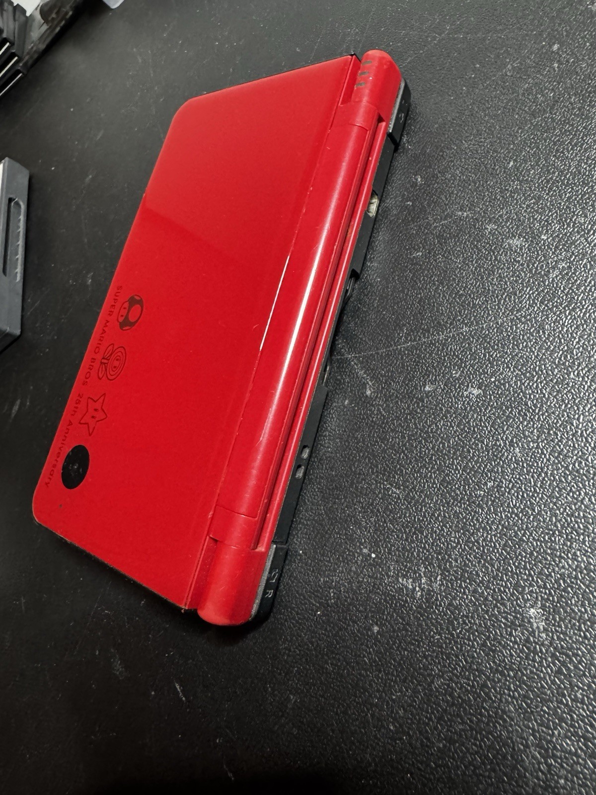 Nintendo DSi XL Super Mario 25th Anniversary Red W/ Charger Mario Kart Tested