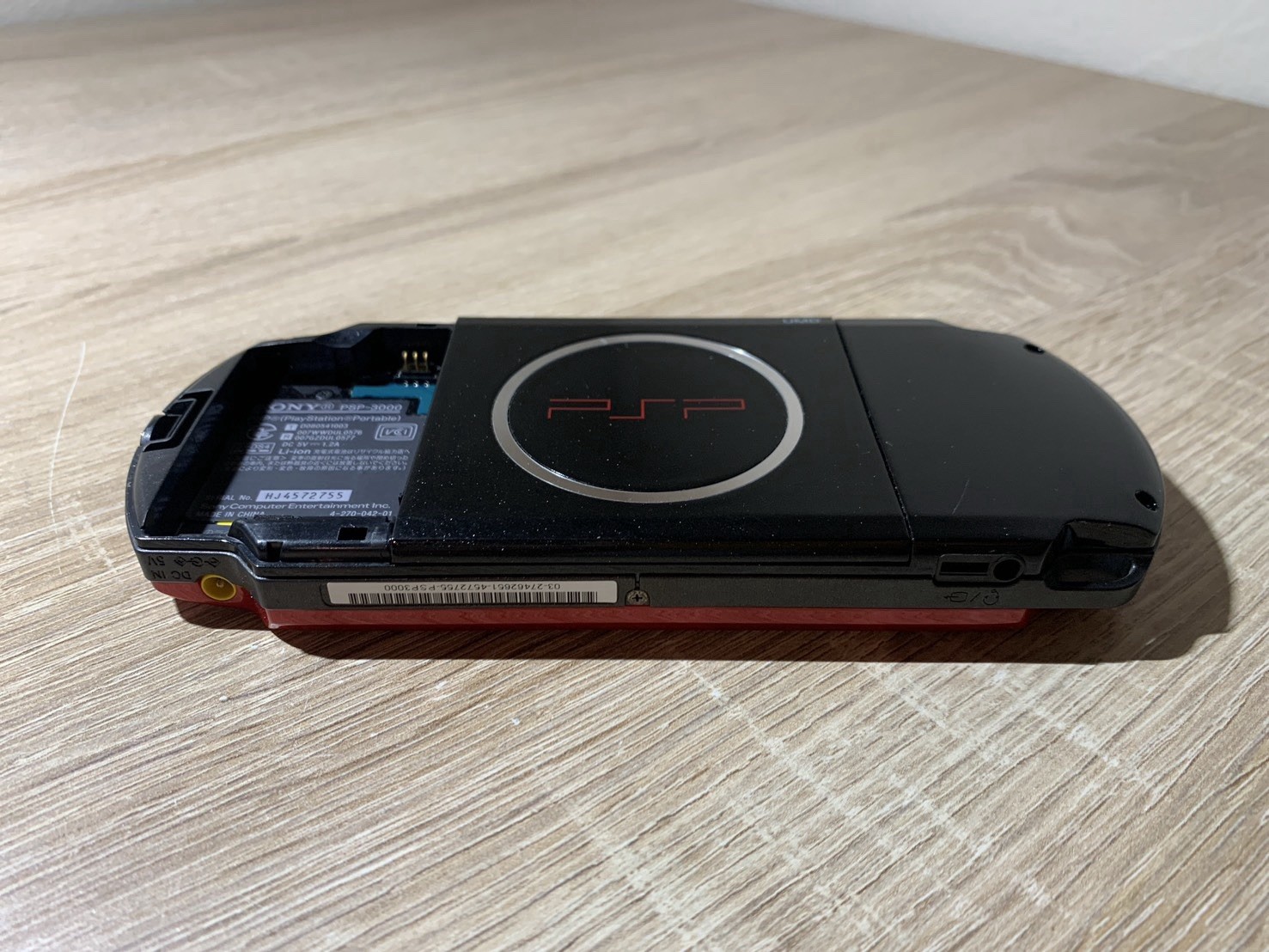 0870 Sony PlayStation PSP 3000 Red Black Normal TESTED