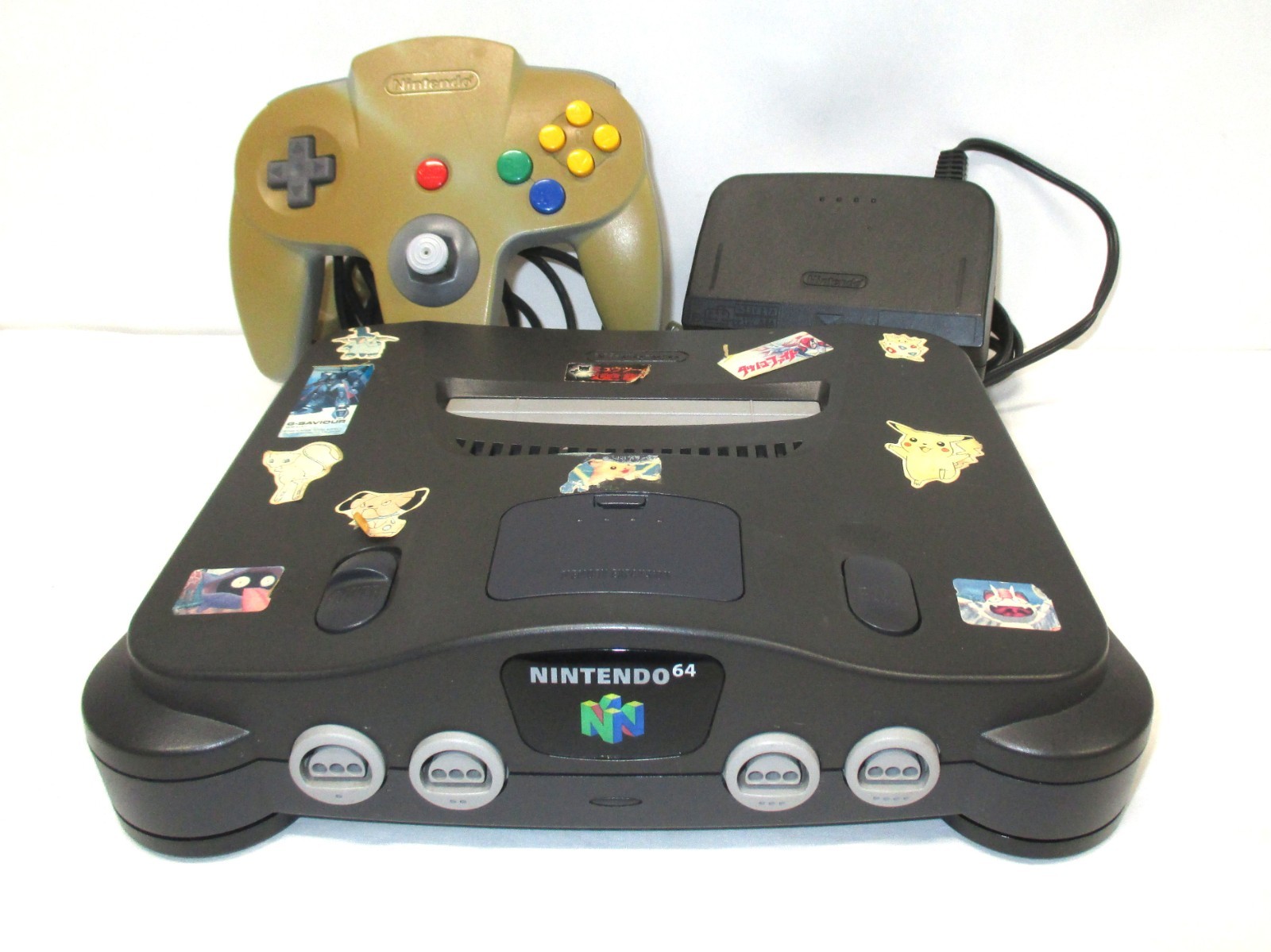 N64 — Nintendo 64 Console System Set Gray — Nintendo 64, JAPAN GAME. 64