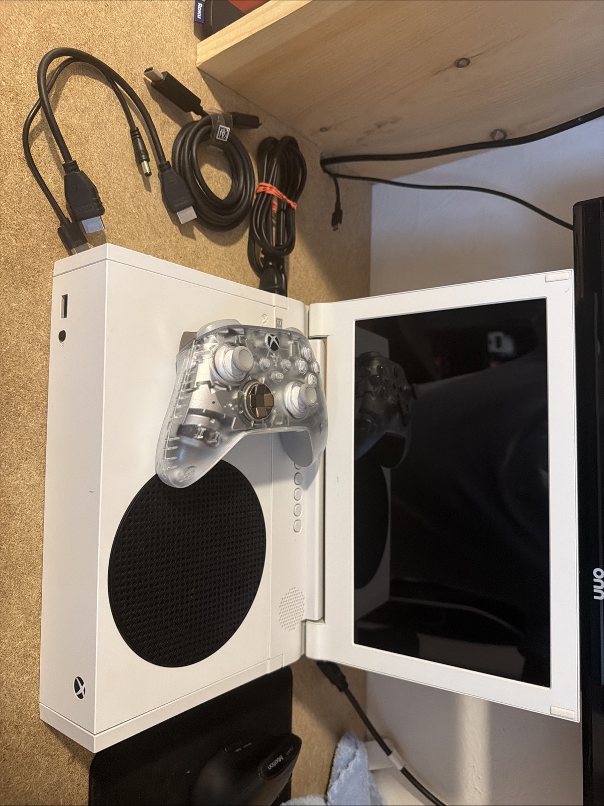 Xbox Series S 512GB w/ Controller, Attachable Monitor, Rechargeable Batteries