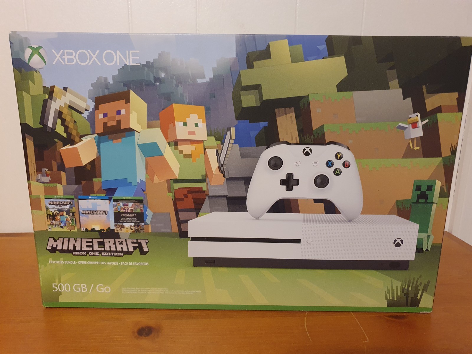 Xbox One 500GB Minecraft Edition Microsoft Edition Console Bundle Sealed New!!!!