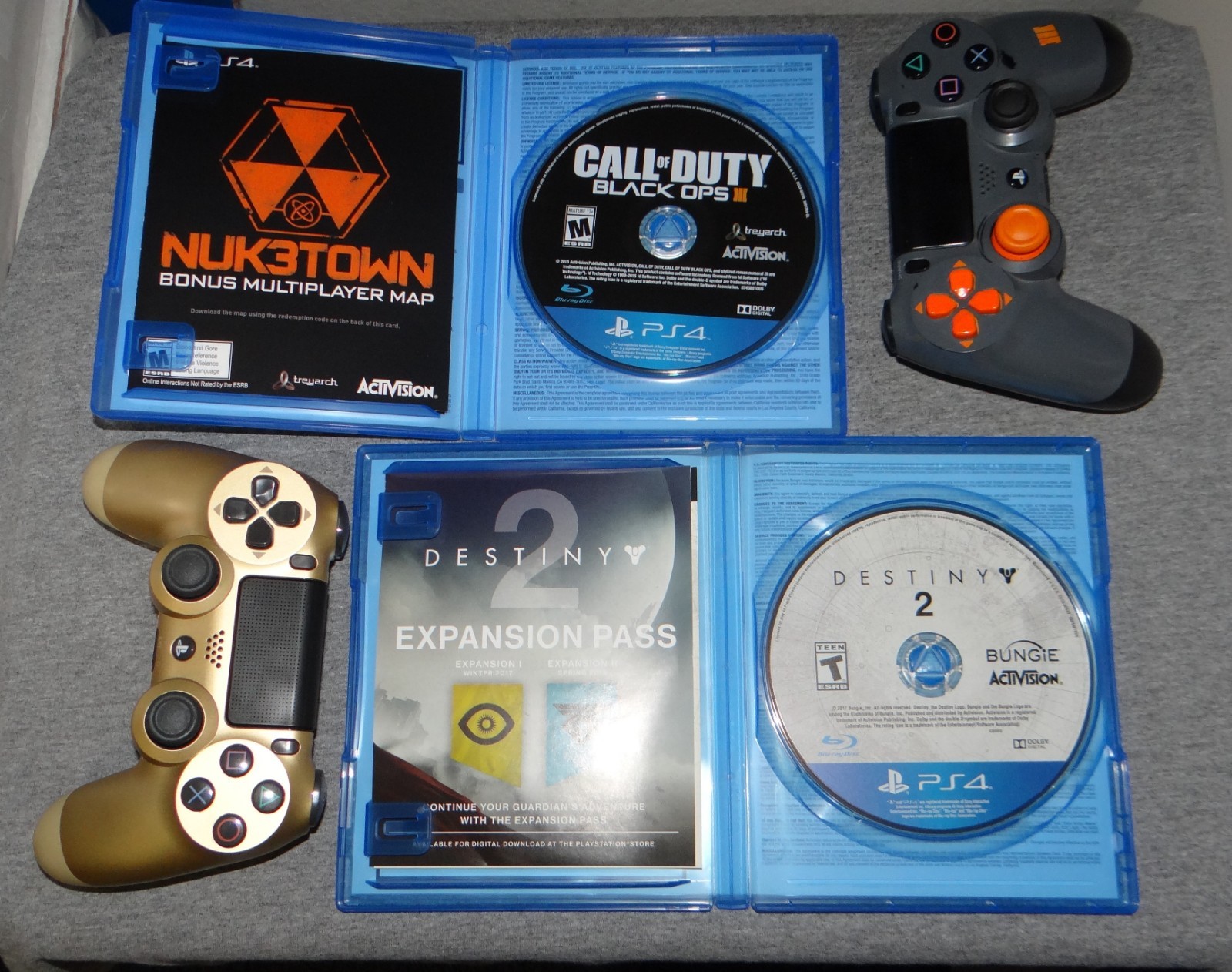 Sony PS4 COD: BO3 LTD Edition 1 TB CUH-1215B – 2 Games & 2 Controllers *TESTED*