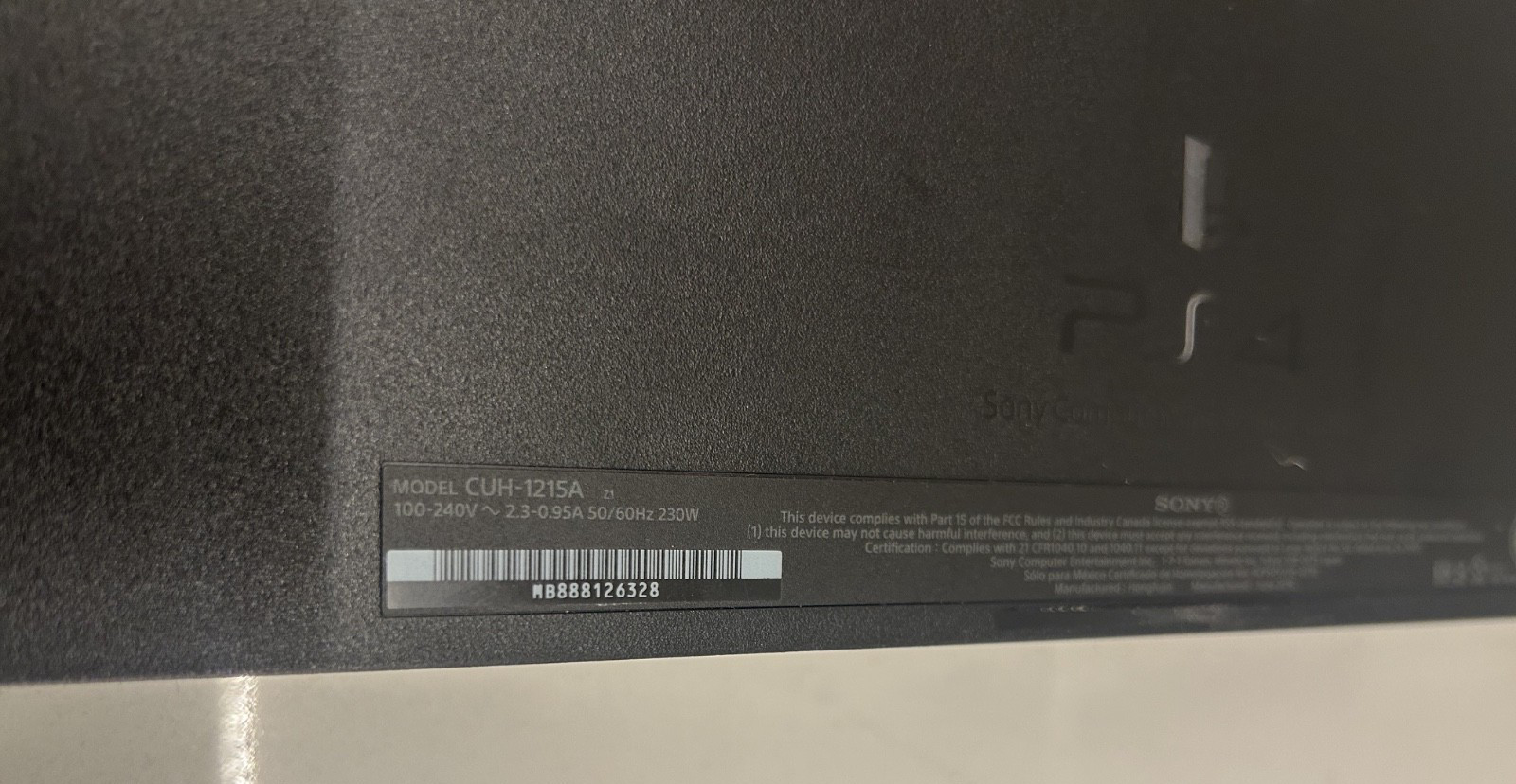 Sony PlayStation 4 CUH-1215A Black 500GB Console with Controllers & Power Cord
