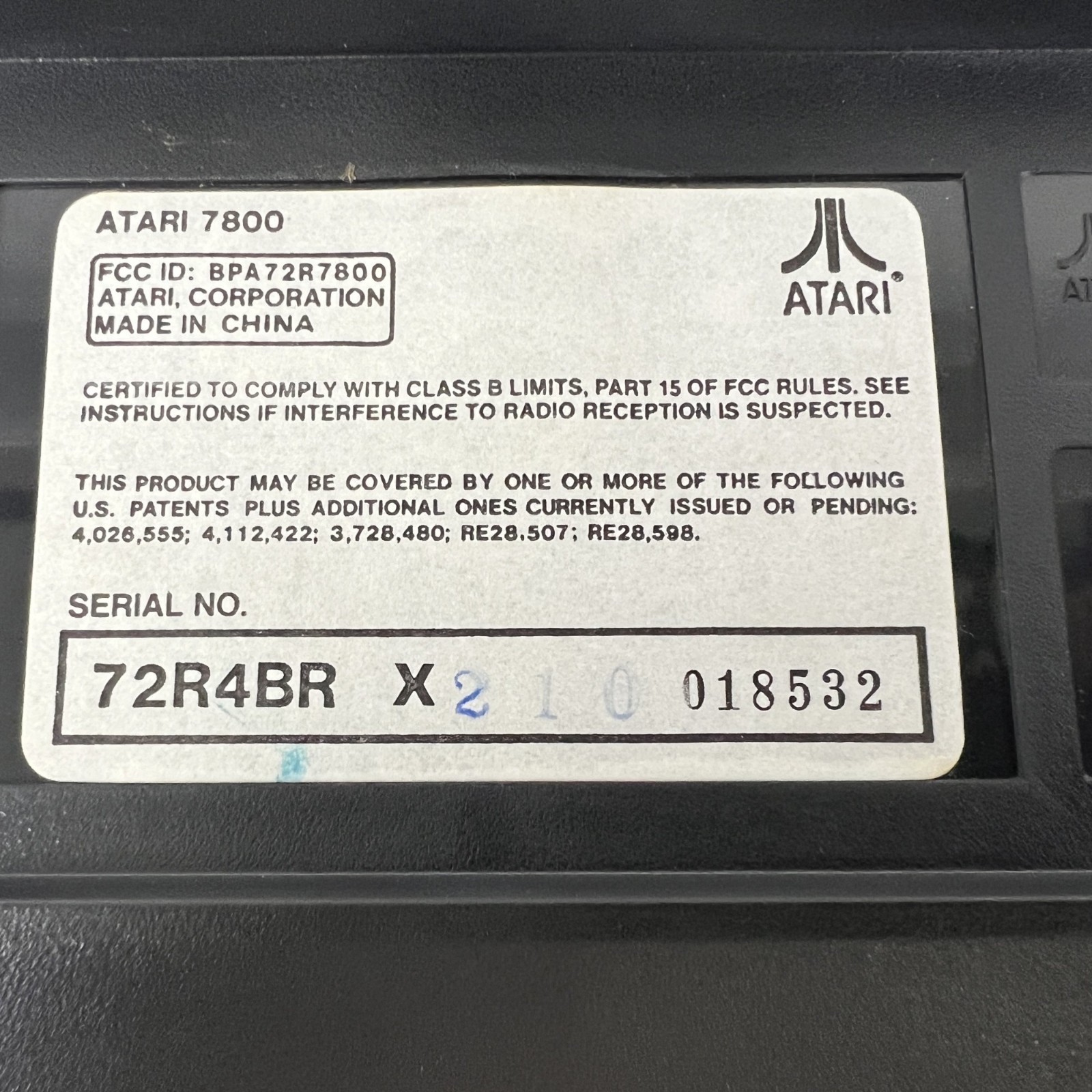 Atari 7800 ProSystem 1986 Console Bundle OEM Controllers Boxed Power AS IS Parts