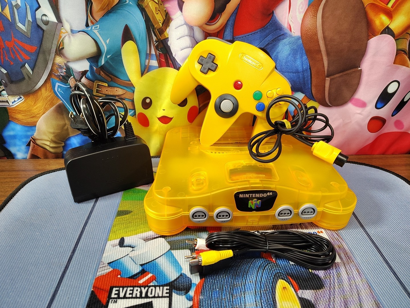 🔥Nintendo N64 Console Transparent Neon Orange Bundle Region Free🔥