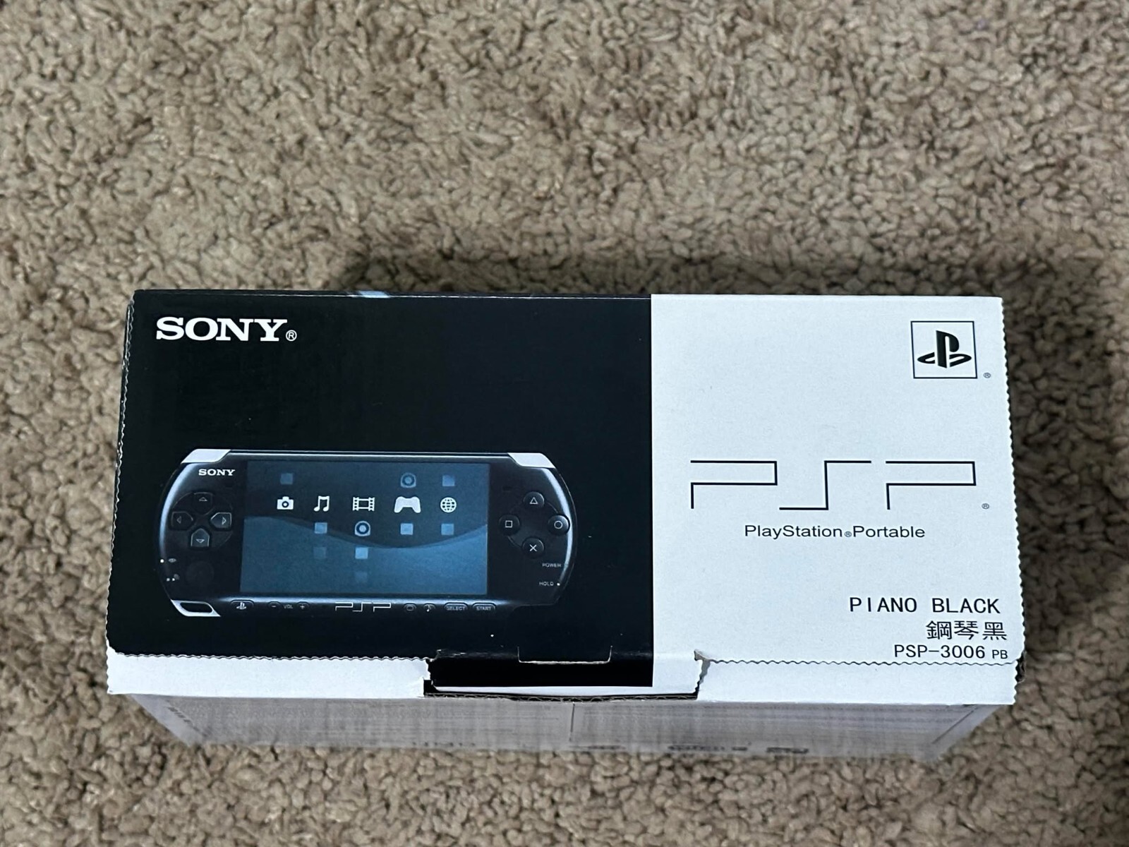 Sony PlayStation PSP 3000 Black w Box | Shell | Charger & Battery-SHIP IN 1-DAY