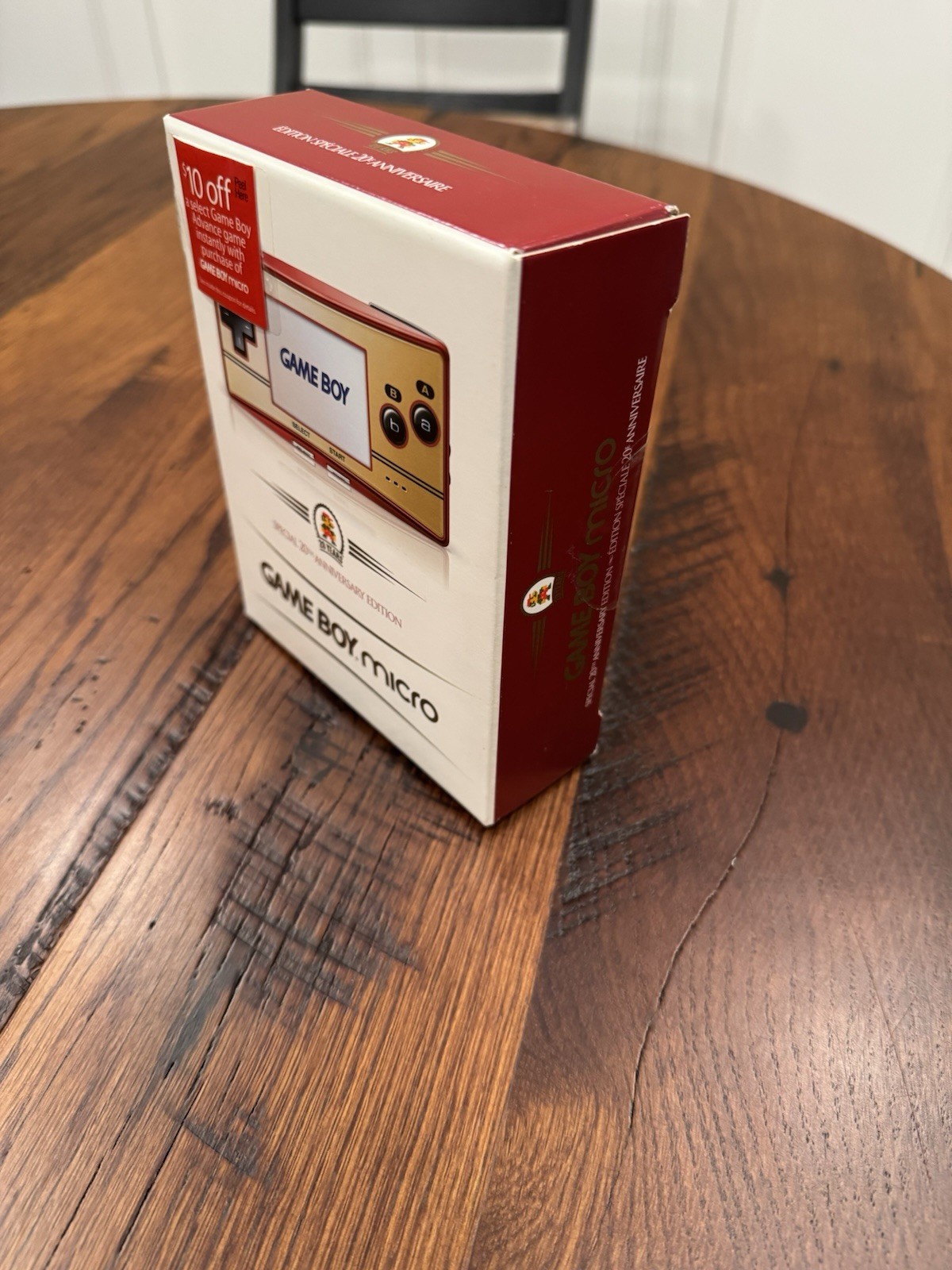 Nintendo Gameboy Micro Special 20th Anniversary Edition 2005 Mint Factory Sealed