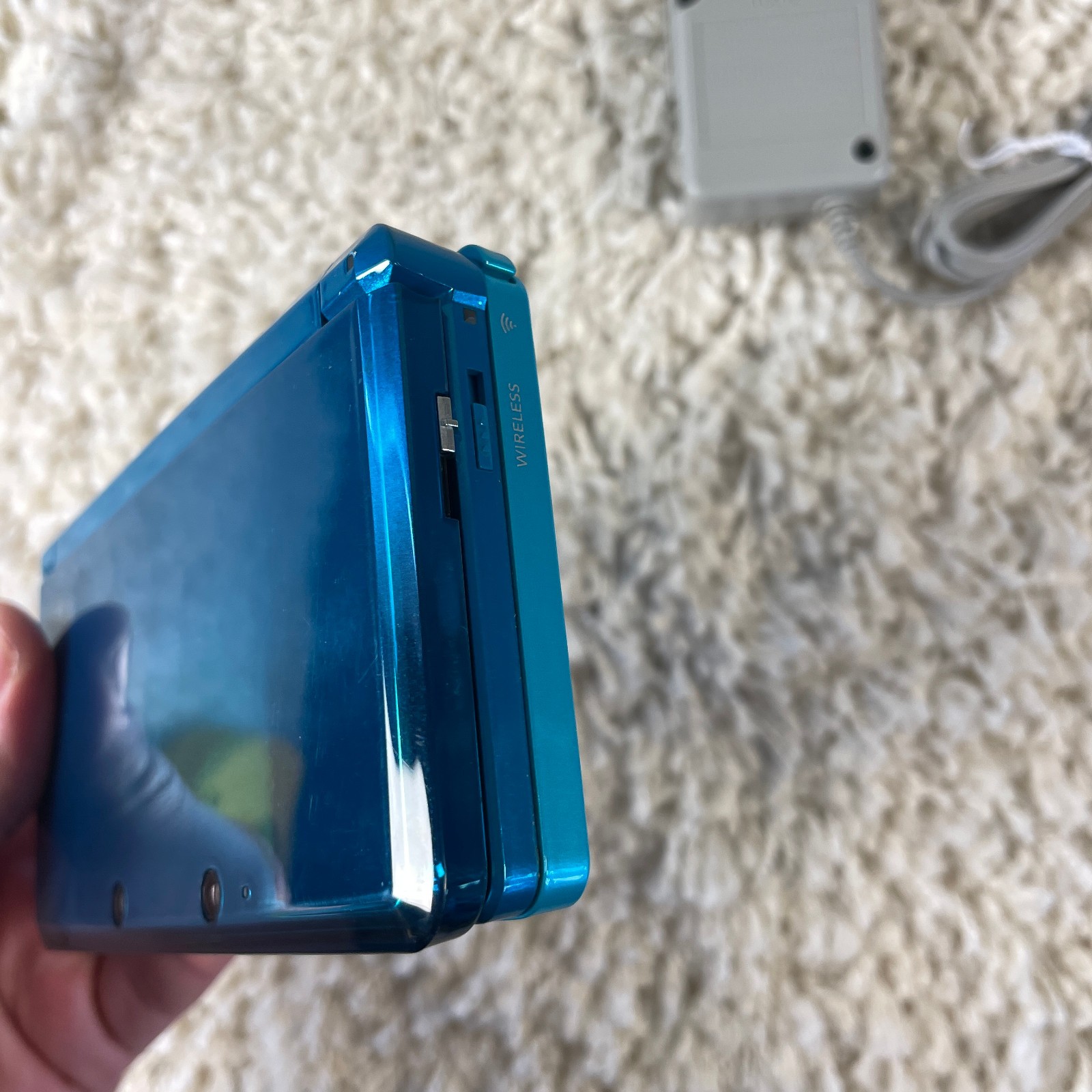 Nintendo 3DS Aqua Blue Handheld Handheld Console System CTR-001 Tested