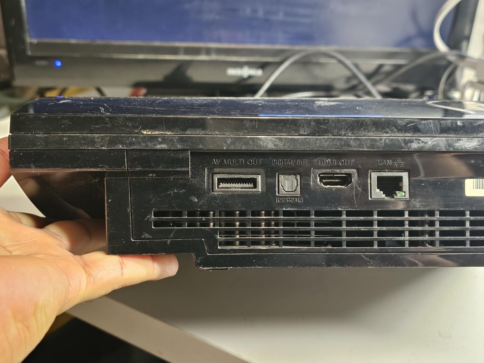 Original Fat PS3 CECHK01 80GB Console ONLY – Tested Working – Damaged Frame/Vent