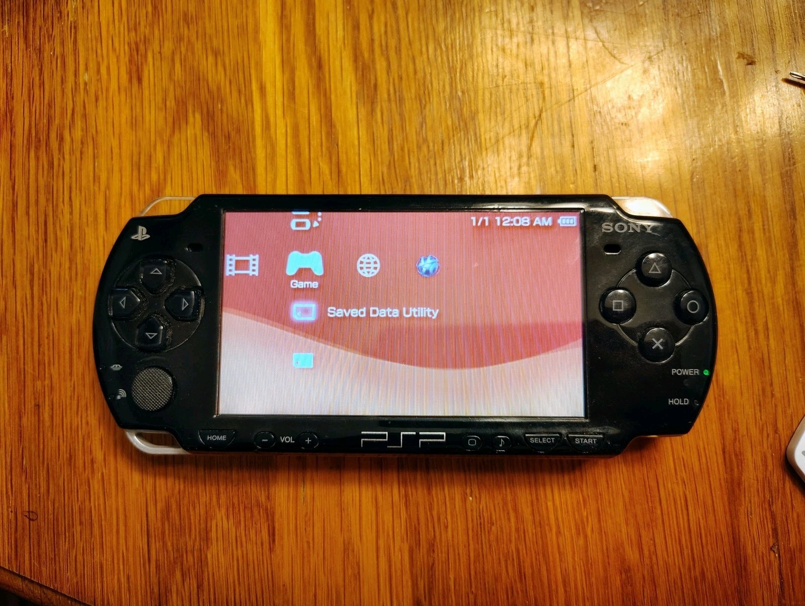 Sony PSP 2001 Handheld Console Black With Case & 2 Games New Battery & Cable