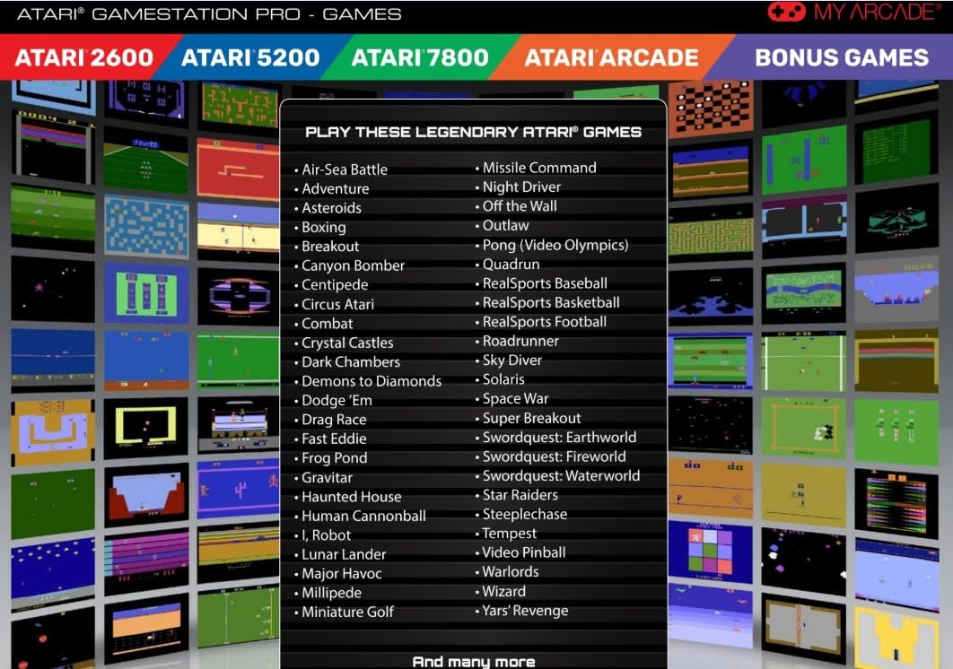 Atari Game Station Pro: 200+ Classic Games, Wireless Joysticks & HDMI Support