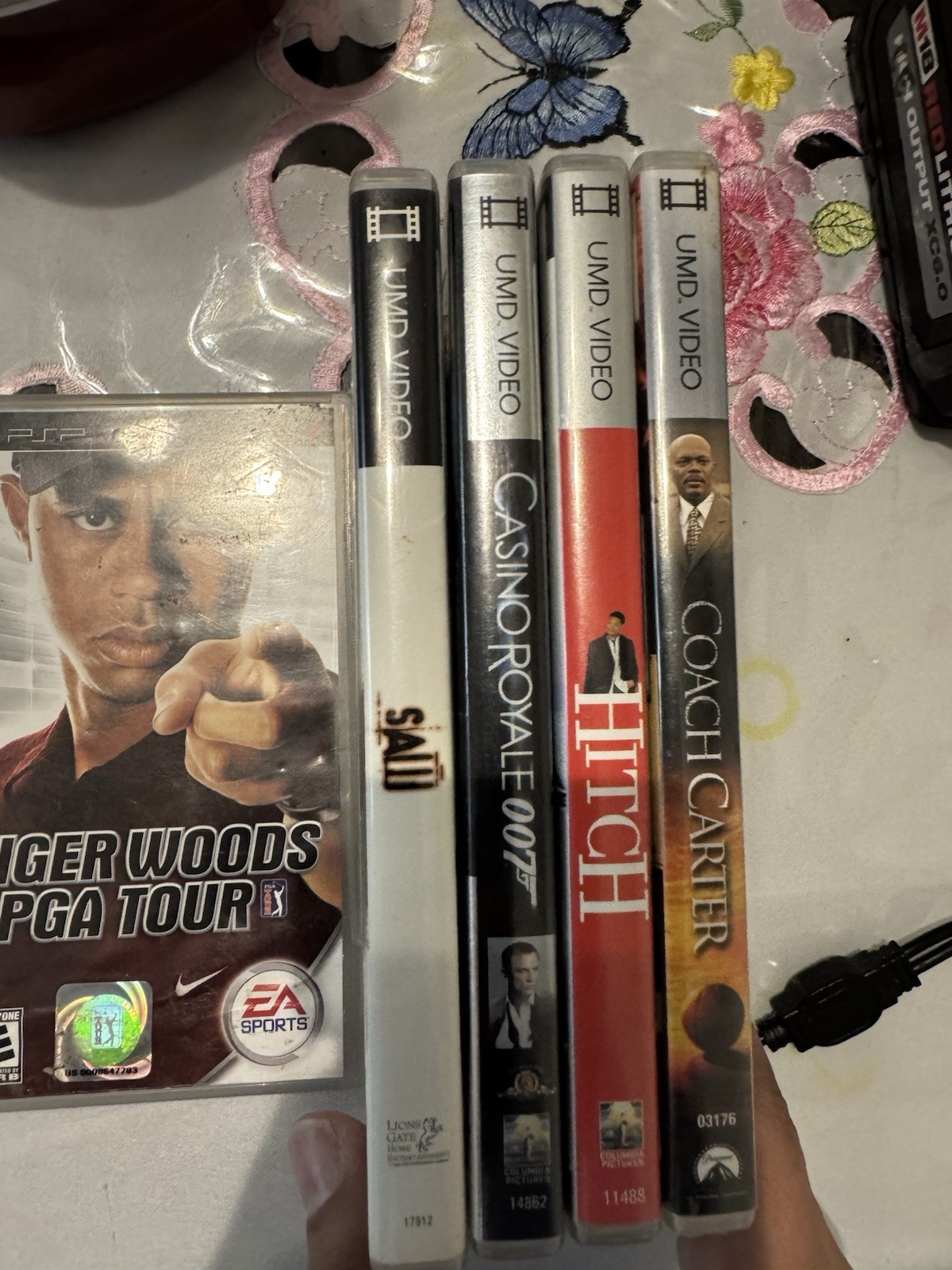 PSP 3001 Black bundle 4games 4 Movies / Charger / Battery.