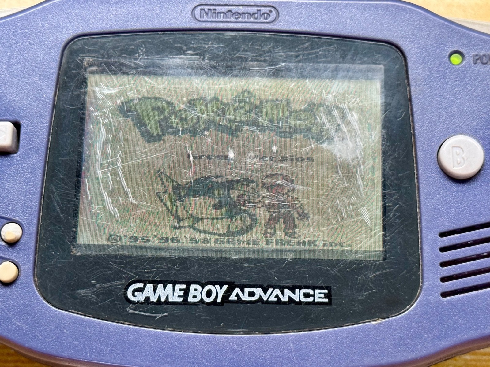 Nintendo Gameboy Advance AGB001 Cobalt Indigo Blue Handheld System Console GBA