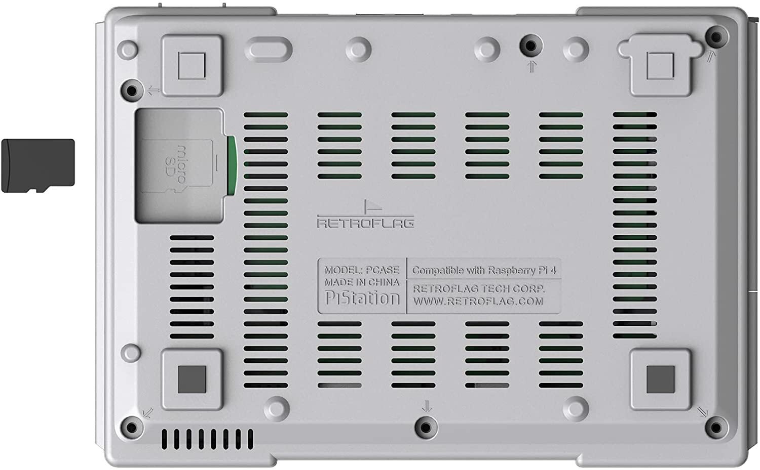 Retroflag PiStation CASE, Raspberry Pi 4B+ 512GB SD Card + Extras Retro Kit