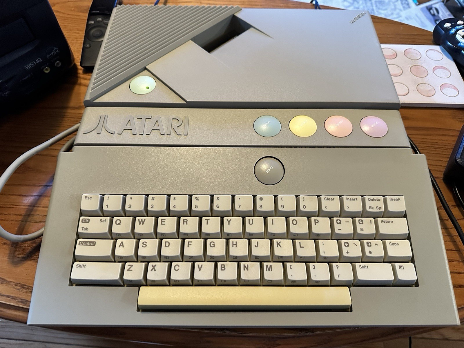 Atari XE Game System With Joystick And All Cables