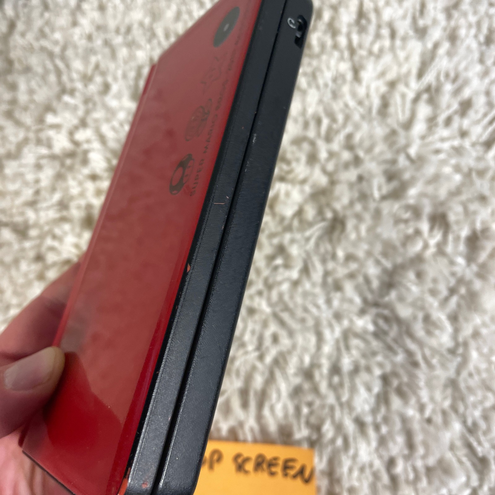 Nintendo DSi XL Red Super Mario Bros. 25th Anniversary Edition UTL-001 PARTS
