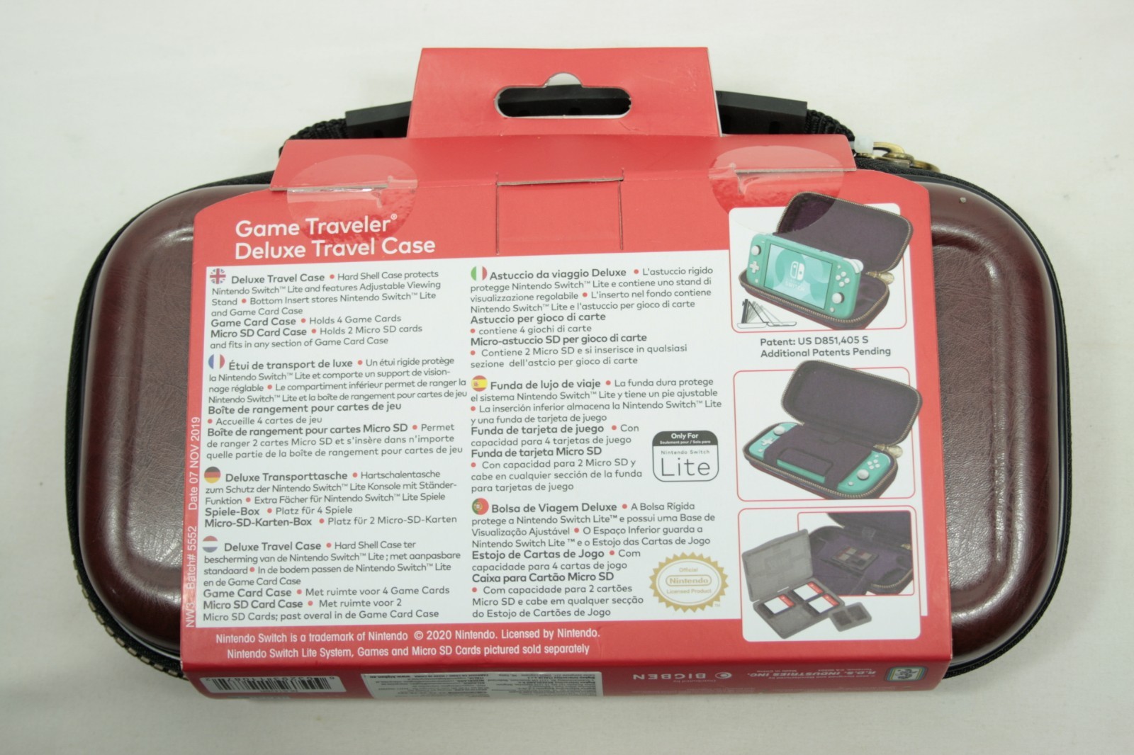 Nintendo Switch Lite Console Zelda Traveler Case Bundle Grey Tested & Working