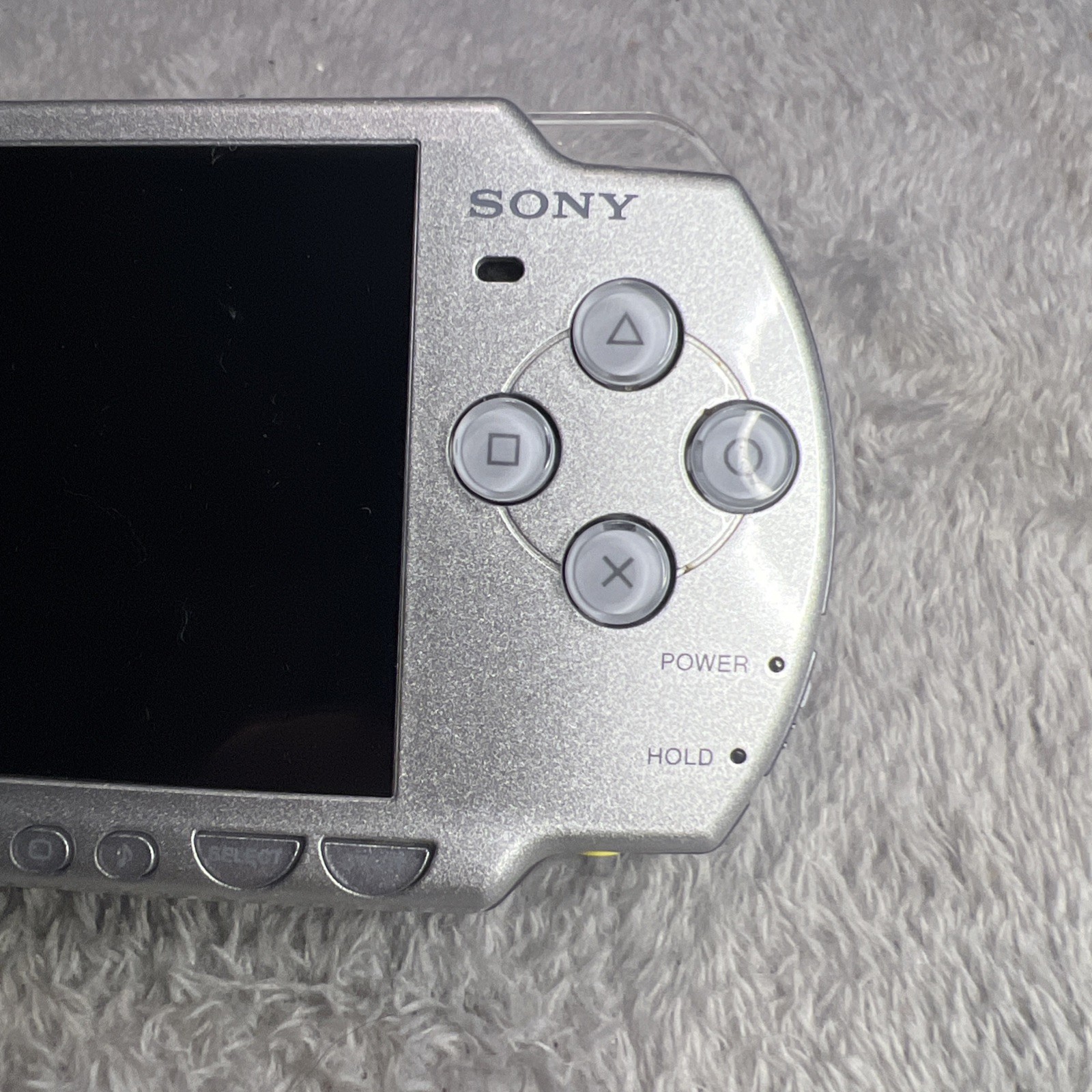 Sony PSP 2001 Portable Mystic Silver Handheld System – Charger Included. No Batt
