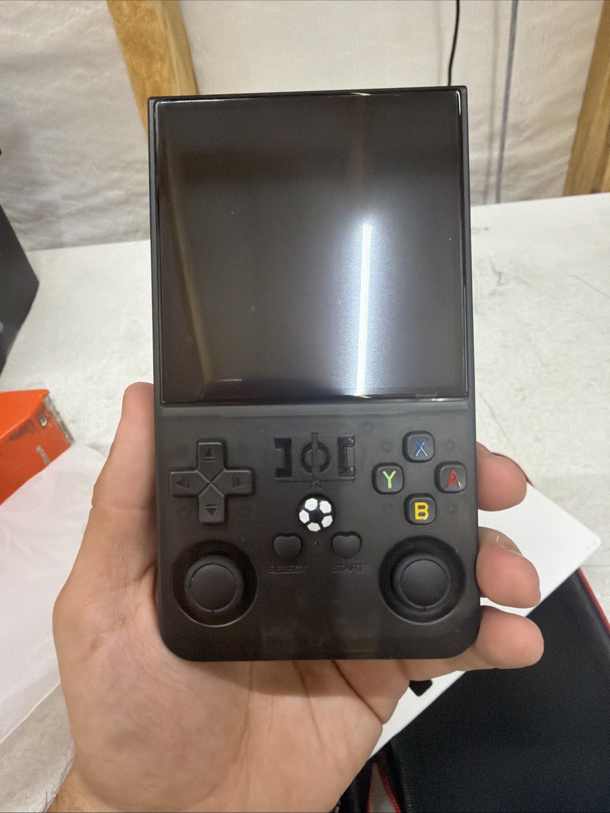 Open Source R36MAX 4000mAh Portable Recharge Handheld Retro Game Console BLACK