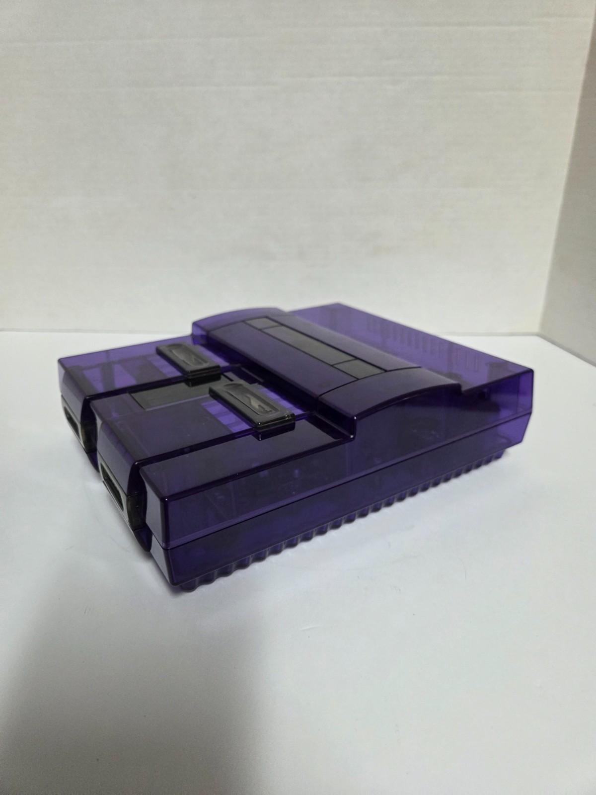 Custom Super Nintendo Transparent Purple/Smoke UPGRADED Triad Power Suppy