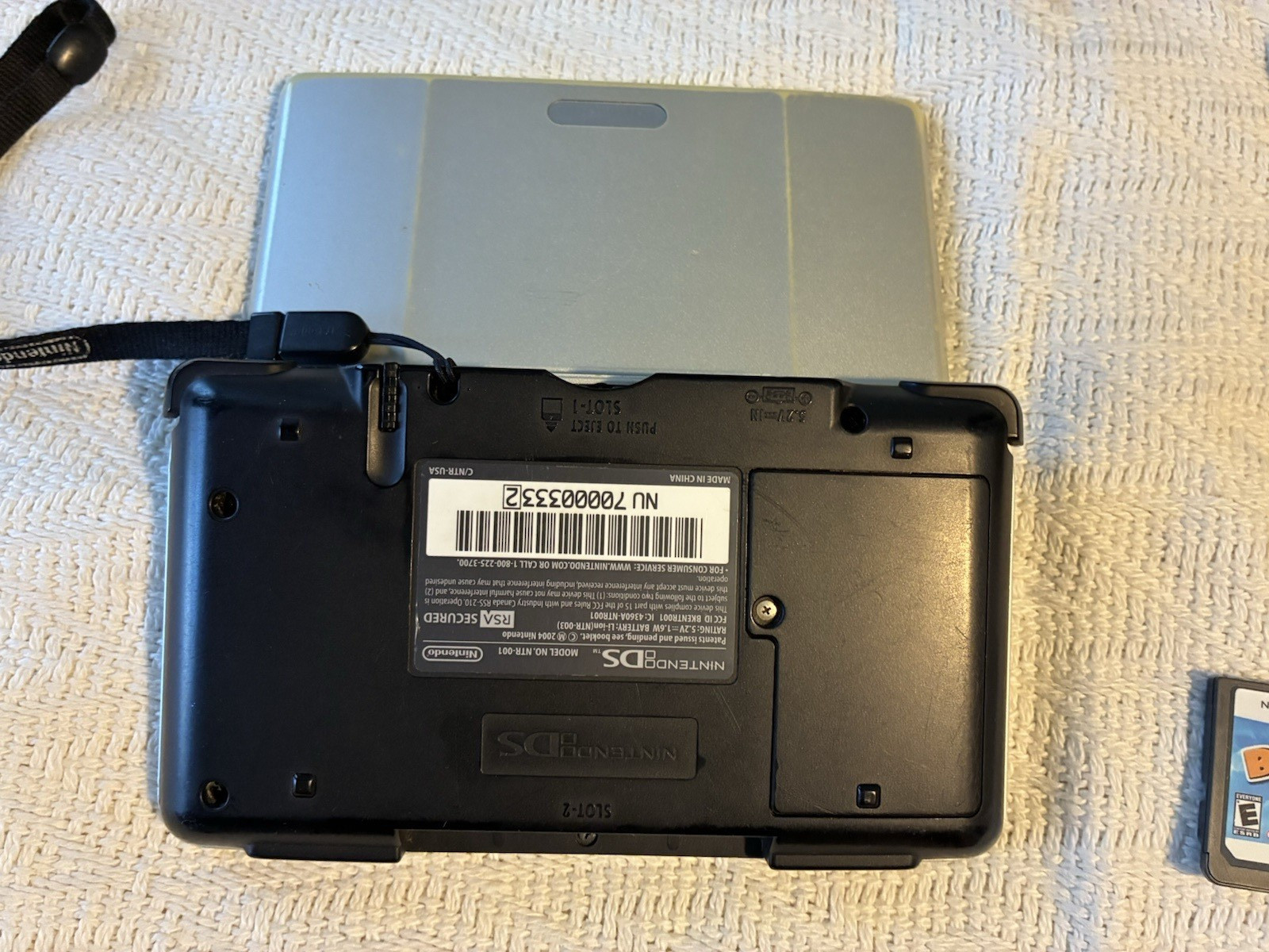 Nintendo Ds Silver NTR-001 Bundle Console Charger Stylus Games Tested 2004