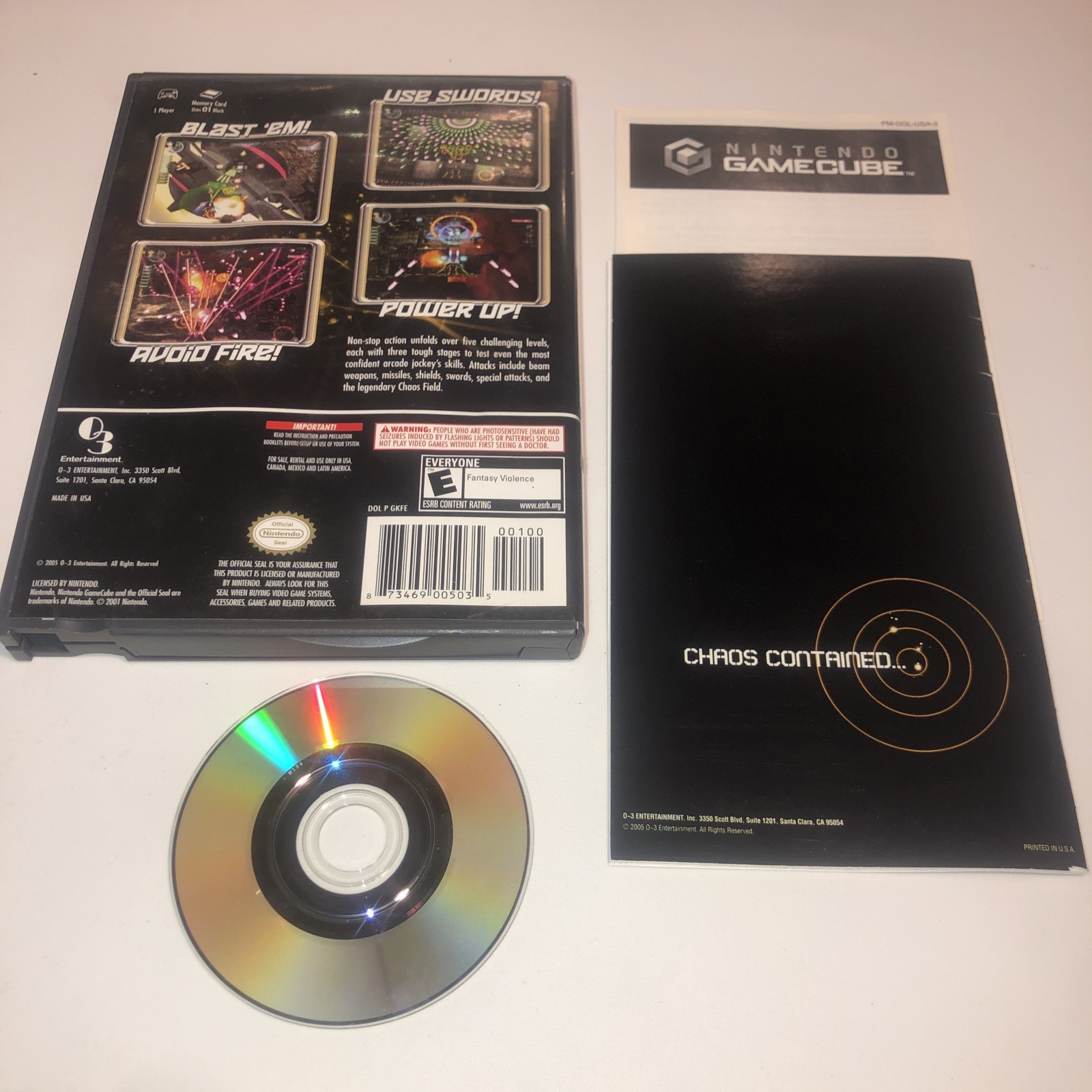 Chaos Field (Nintendo GameCube, 2005) Complete CIB, Excellent