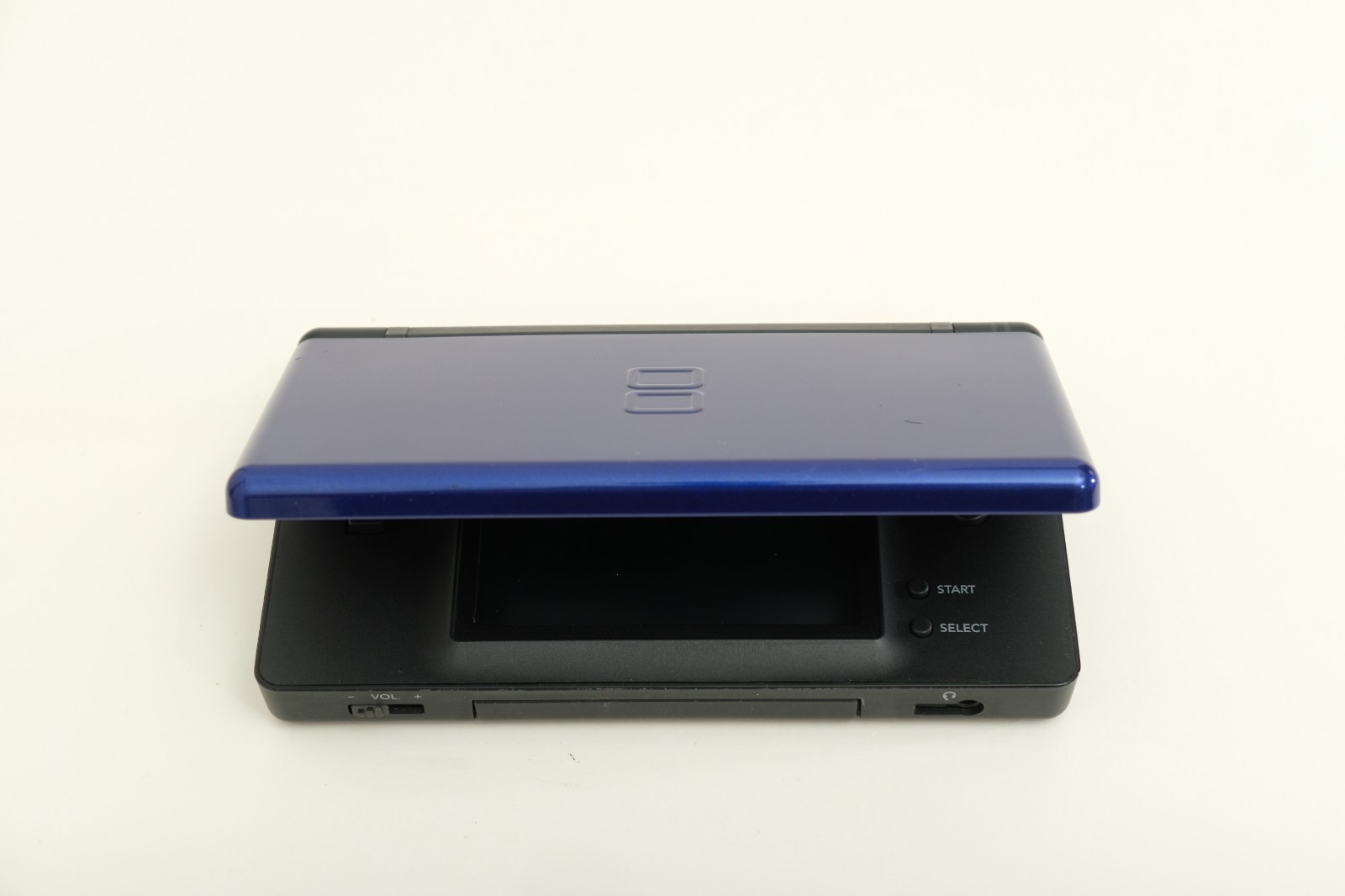 Nintendo DS Lite Handheld Cobalt and Black w/stylus, gba cover, charger USG-001