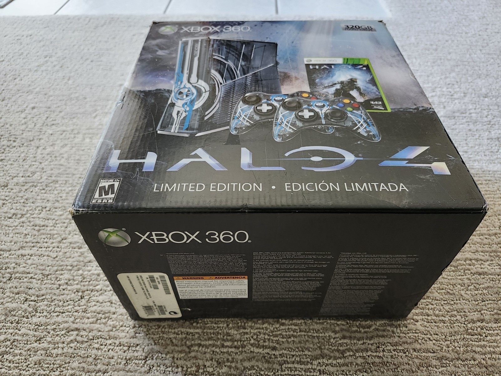 Microsoft Xbox 360 Halo 4 Limited Edition 320GB Console Tested CIB Sealed Game!