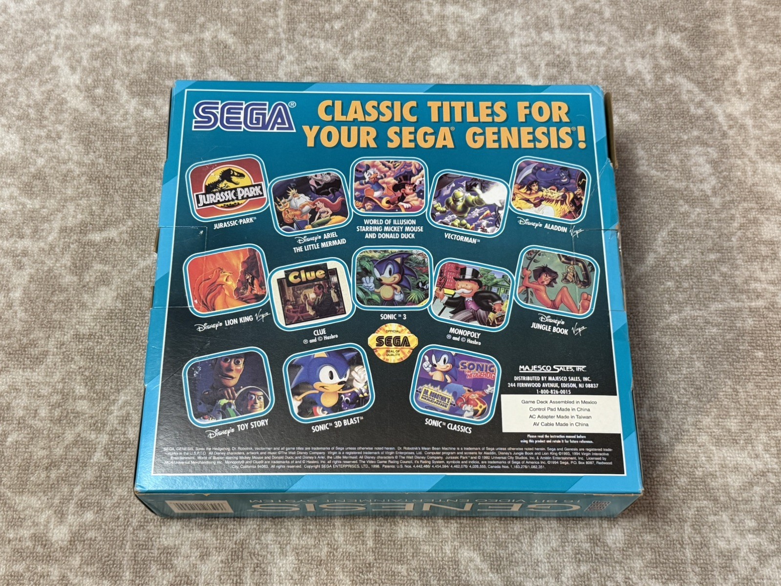 Sega Genesis III Model 3 Console Core System – Tested, come in box! No manual.