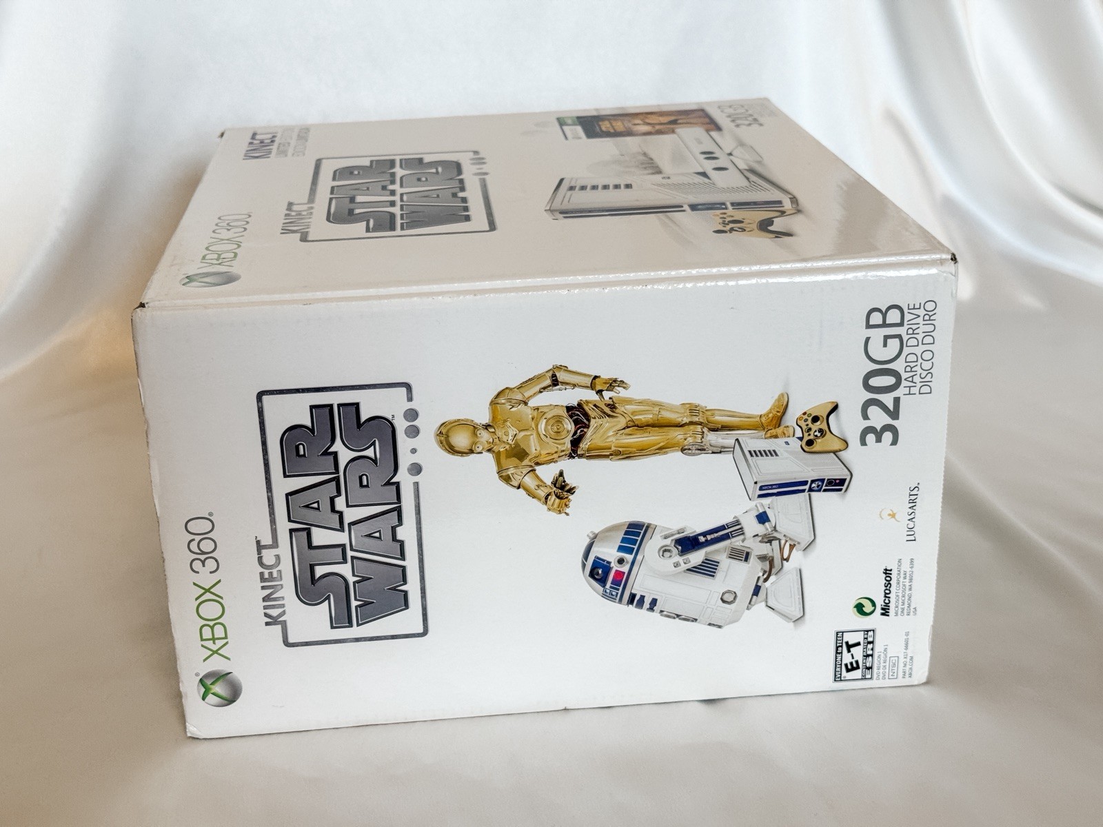 TESTED Microsoft Xbox 360 320GB Kinect Star Wars Limited Edition Console+2 Games