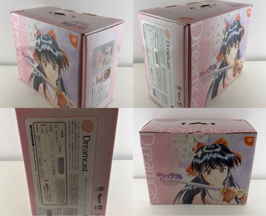 Sakura Wars Pink Sega Dreamcast HKT-3000 Japan console tested From Japan