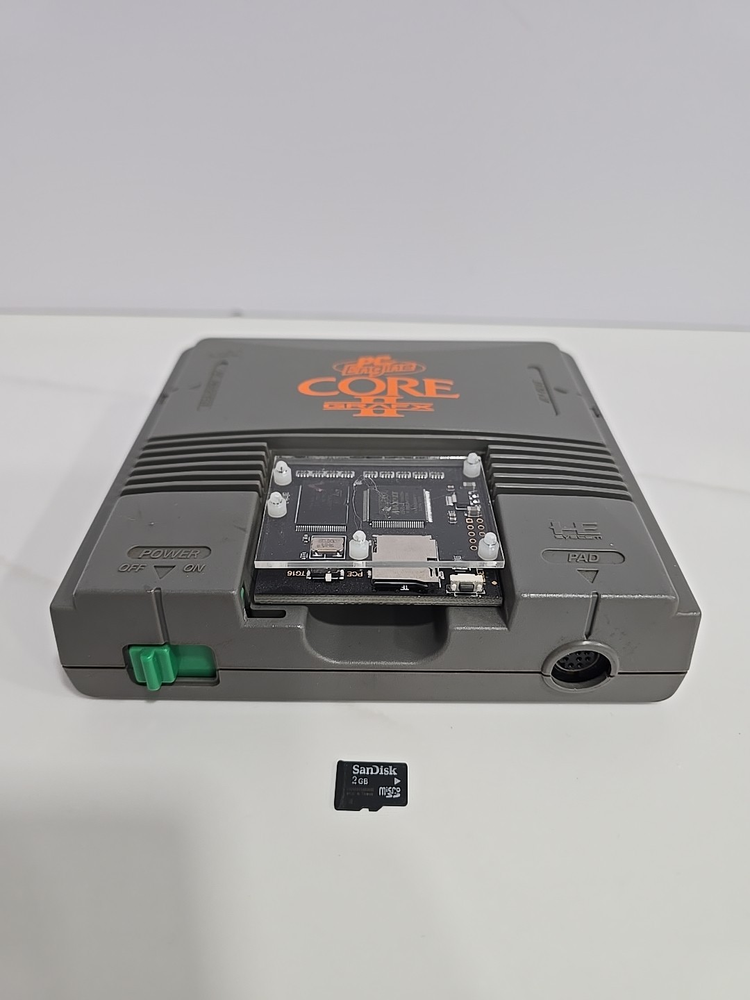 NEC PC ENGINE CORE GRAFX II Console + 2 GB Micro SD Card & 128 RARE Games L@@K