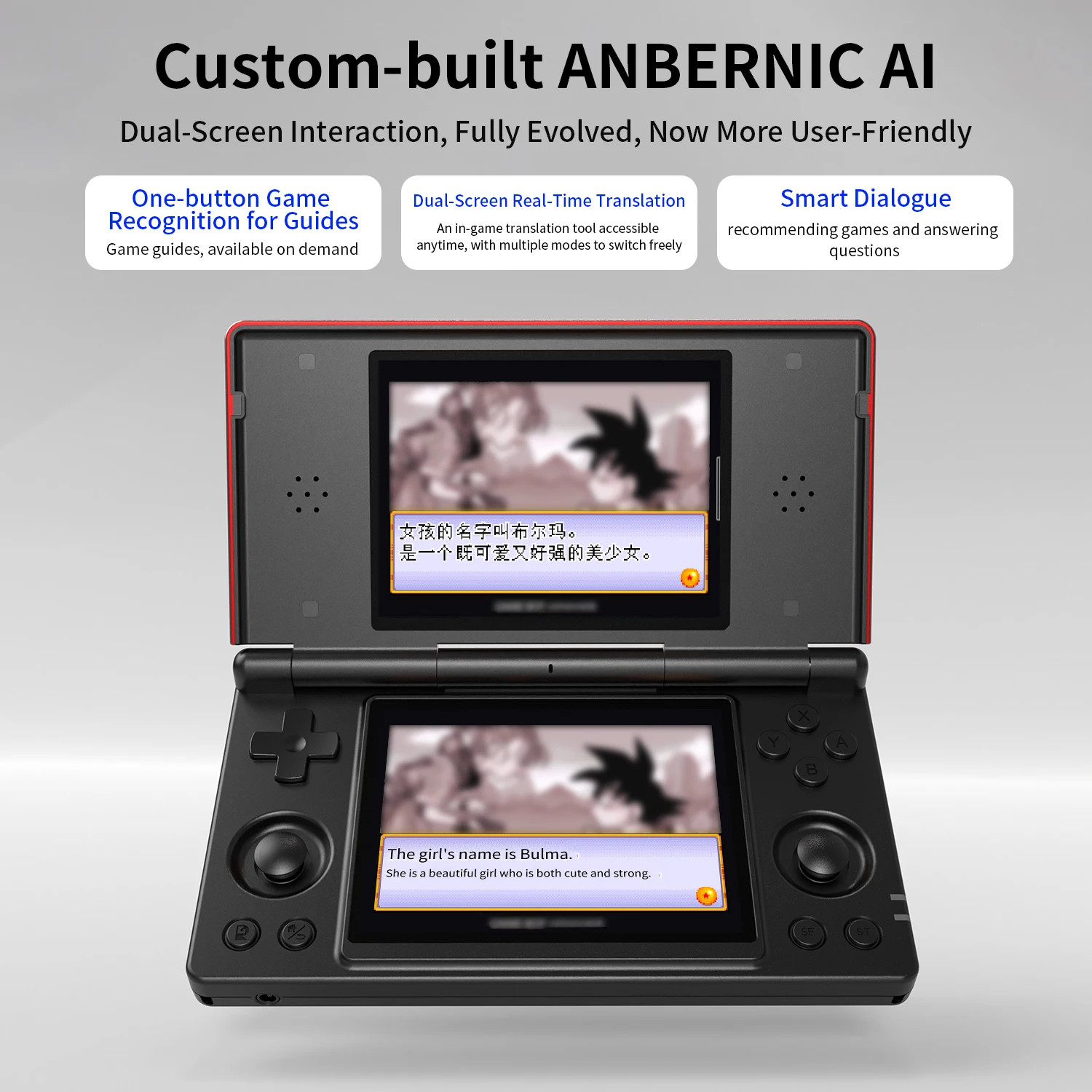 Anbernic RG DS Android Handheld, 4″ IPS Dual Screen, WiFi