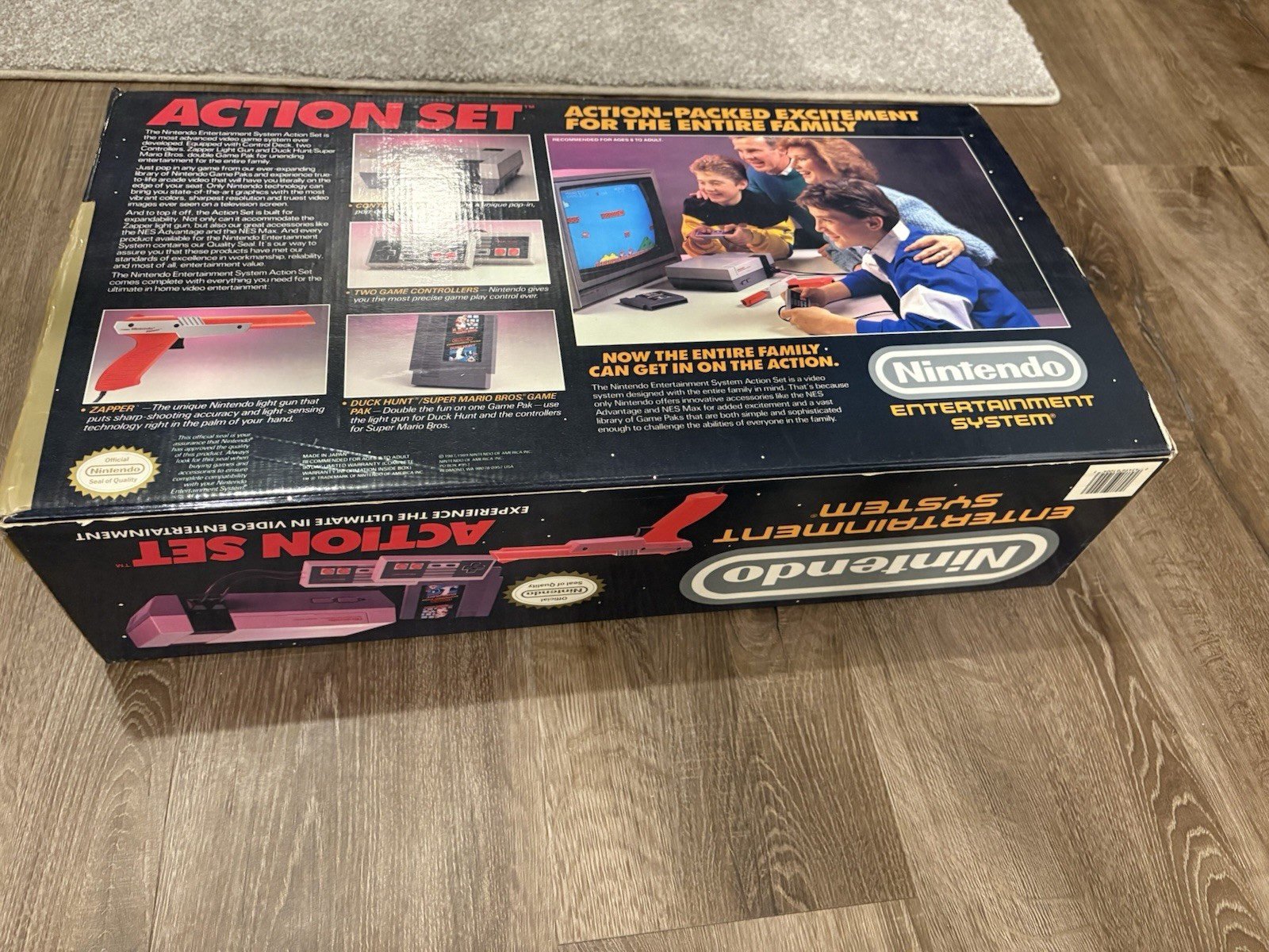 Nintendo Entertainment System Action Set (Tested/Working/Original Box/See Notes)