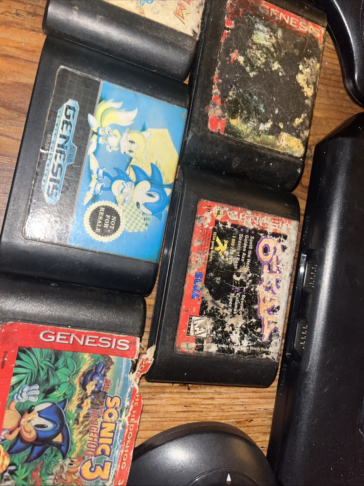 Sega Genesis Model 2 Console MK-1631 Bundle 6 Games – Sonic 1 2 3 – Earthworm +