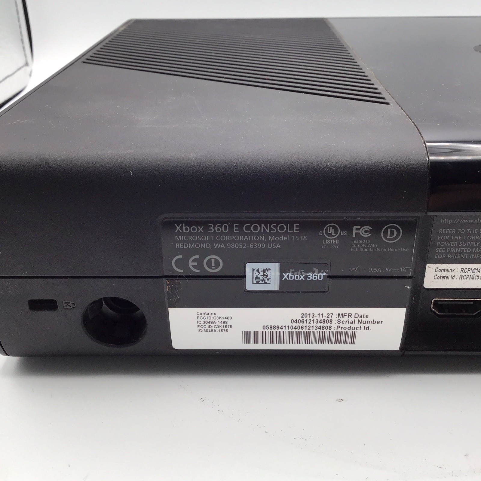 Microsoft Xbox 360 E Game Console Black w/Controller & HDMI & Storage Used