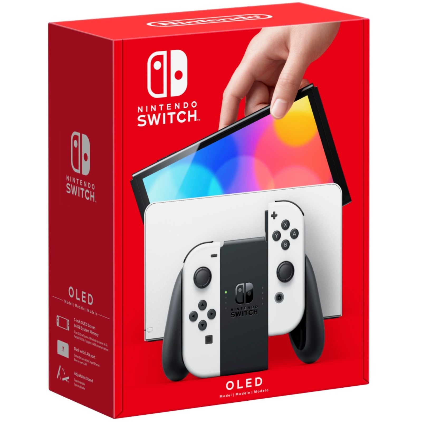 🔥New Nintendo Switch OLED 64GB Model w/ White Joy-Con System Console