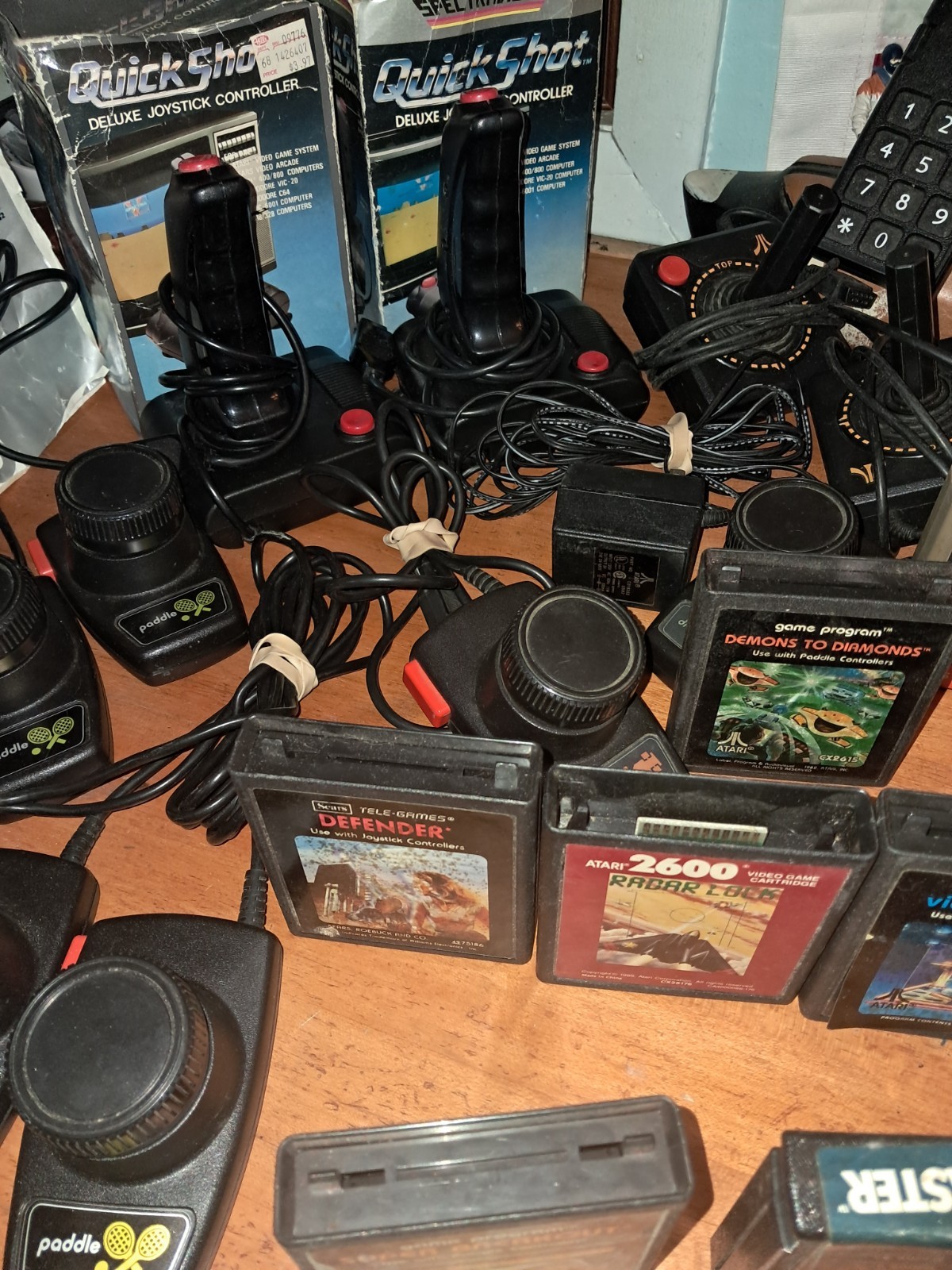 Atari Model CX 2600 39 Games And 14 Paddles