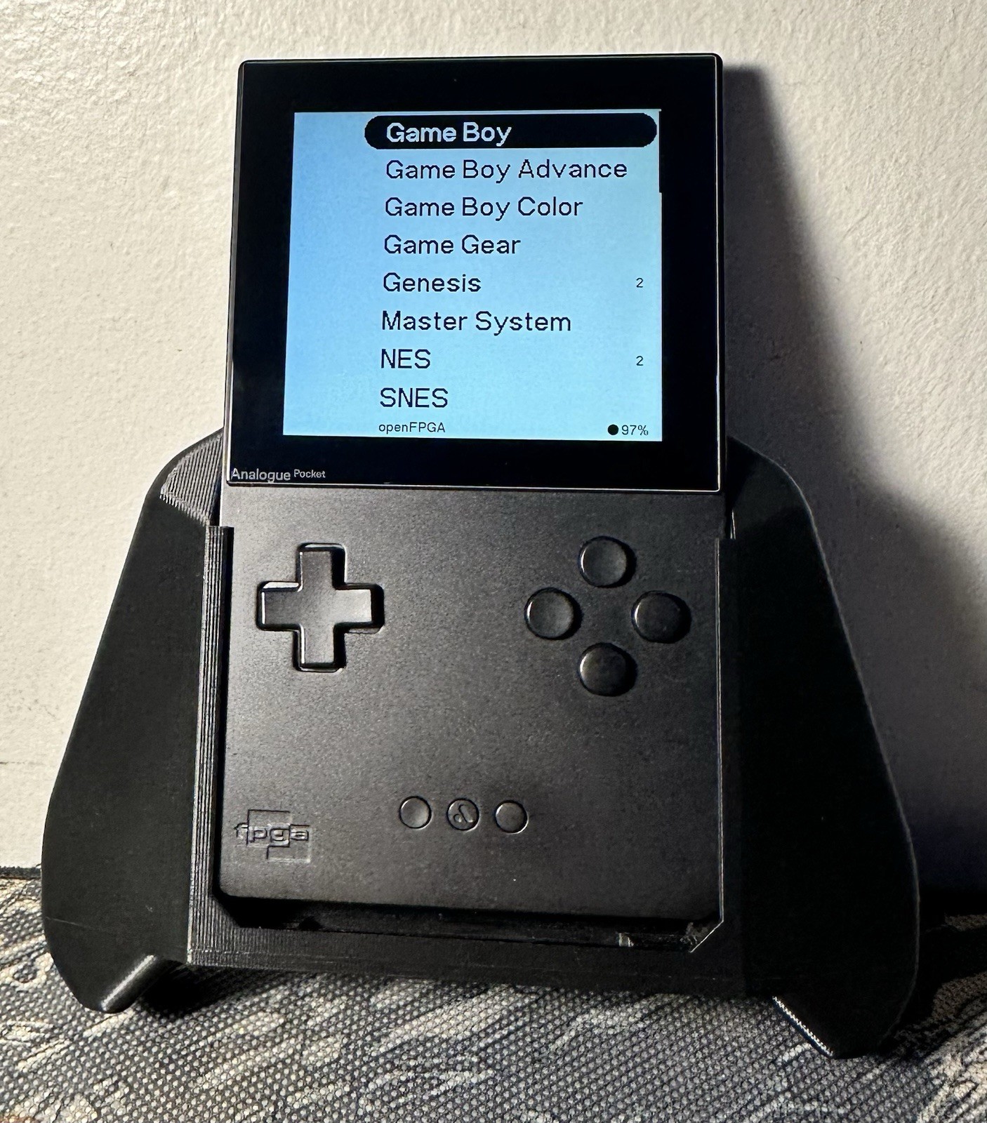 Analogue Pocket Black Handheld System w/ Dock + 32GB Micro SD + Charger