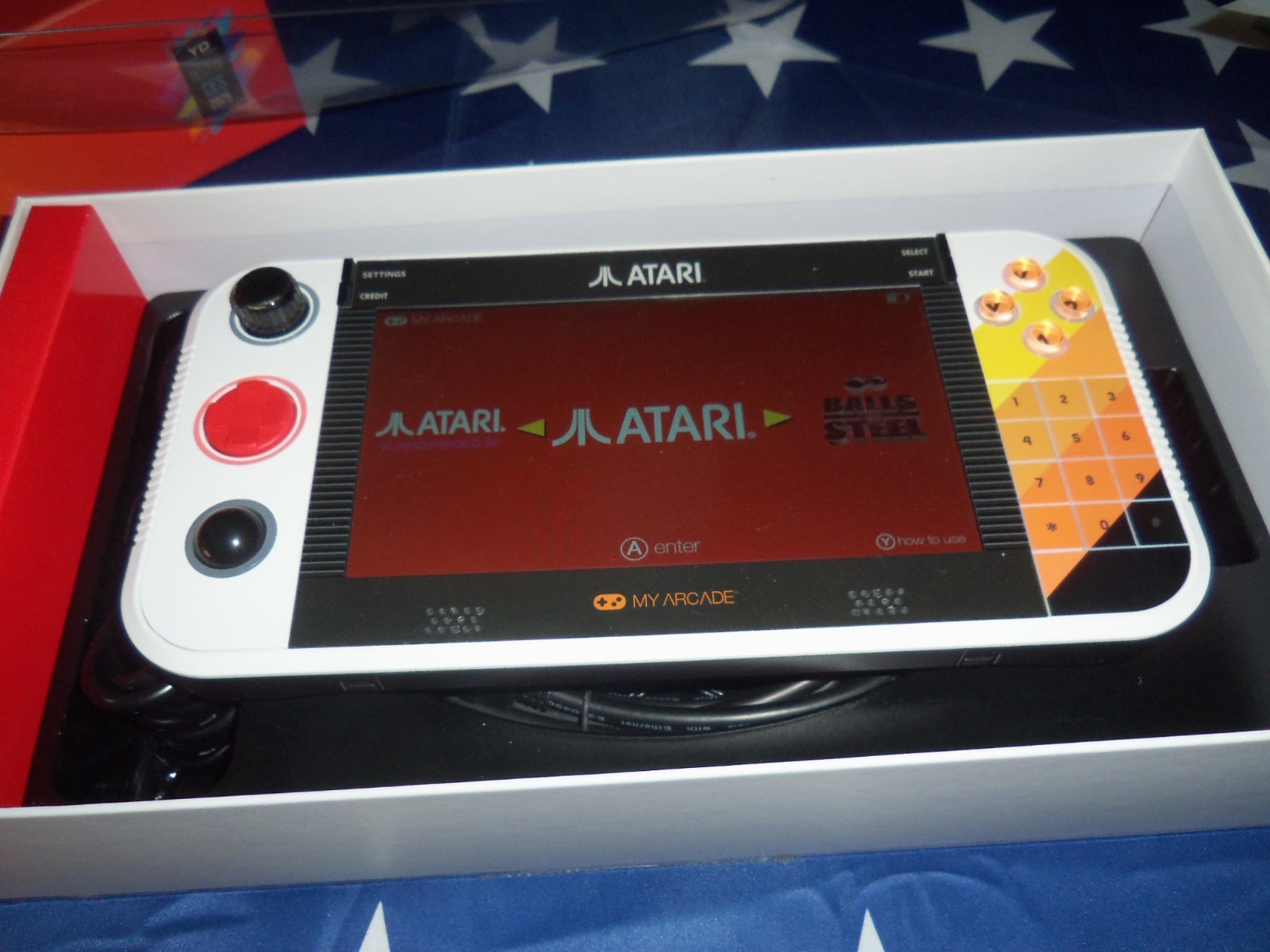 MY ARCADE ATARI GAMESTATION GO RECHARGEABLE BATTERY OVER 200+ PRELOADED RETRO