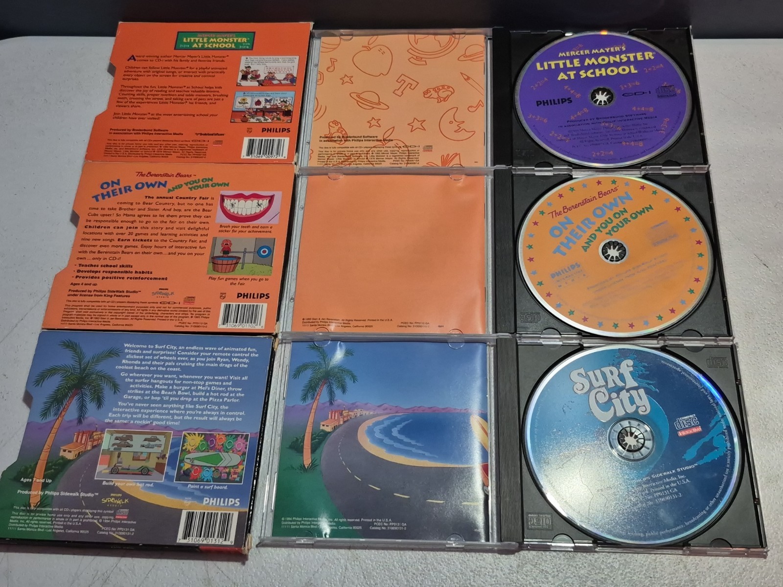 Philips CD-i 220 Video Game Console w/Controller & 4 Games – Tested *READ