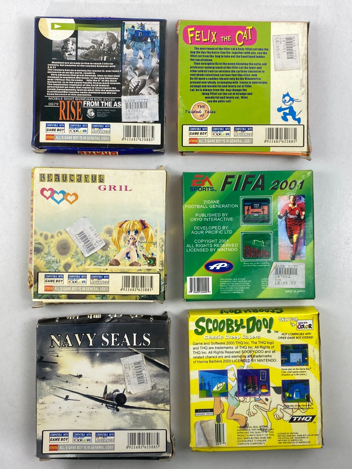 Nintendo Super Game Boy Color FELIX THE CAT Scooby-Doo! Cartridge China
