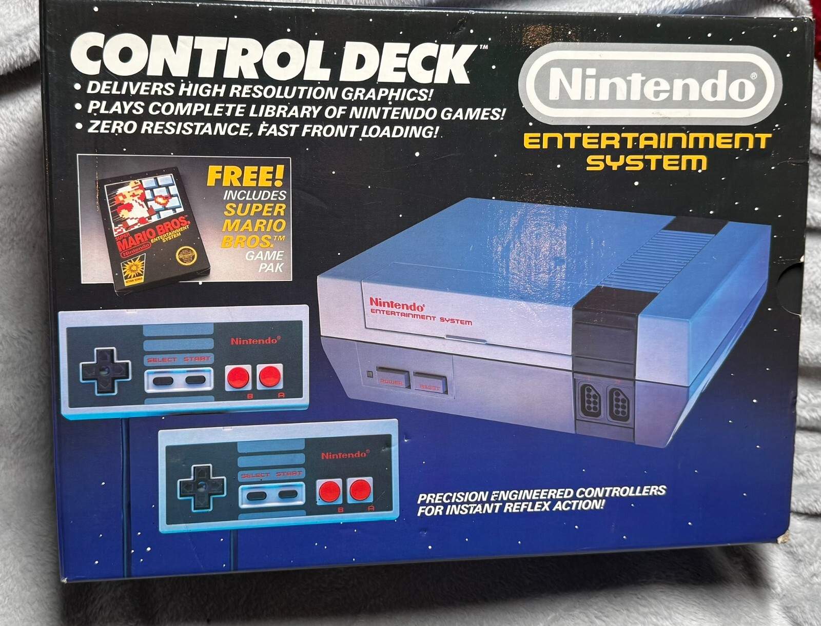 Nintendo NES Action Set Home Console – White/Gray (Model No. NES-001)