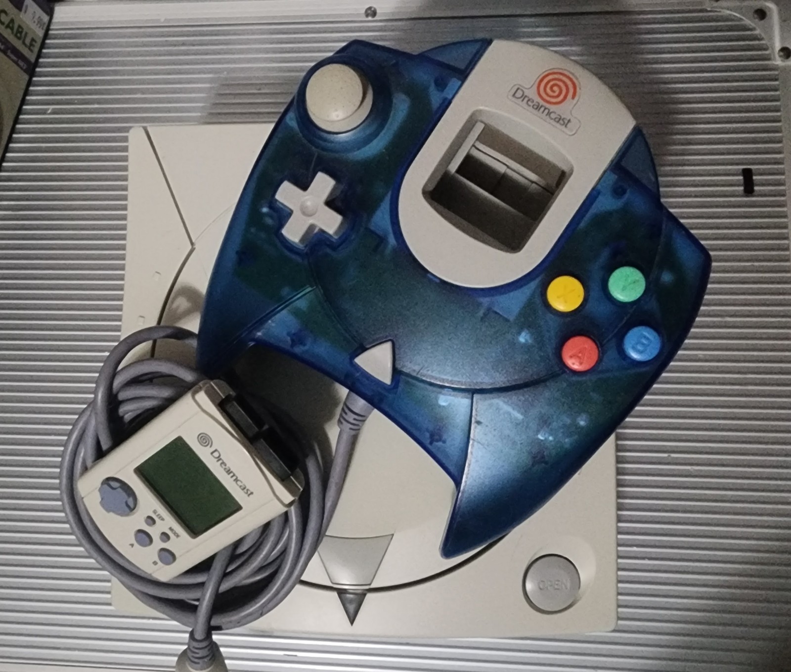 SEGA Dreamcast w/ GDEMU 32GB, 1 OEM Controller, 1 VMU, and more!