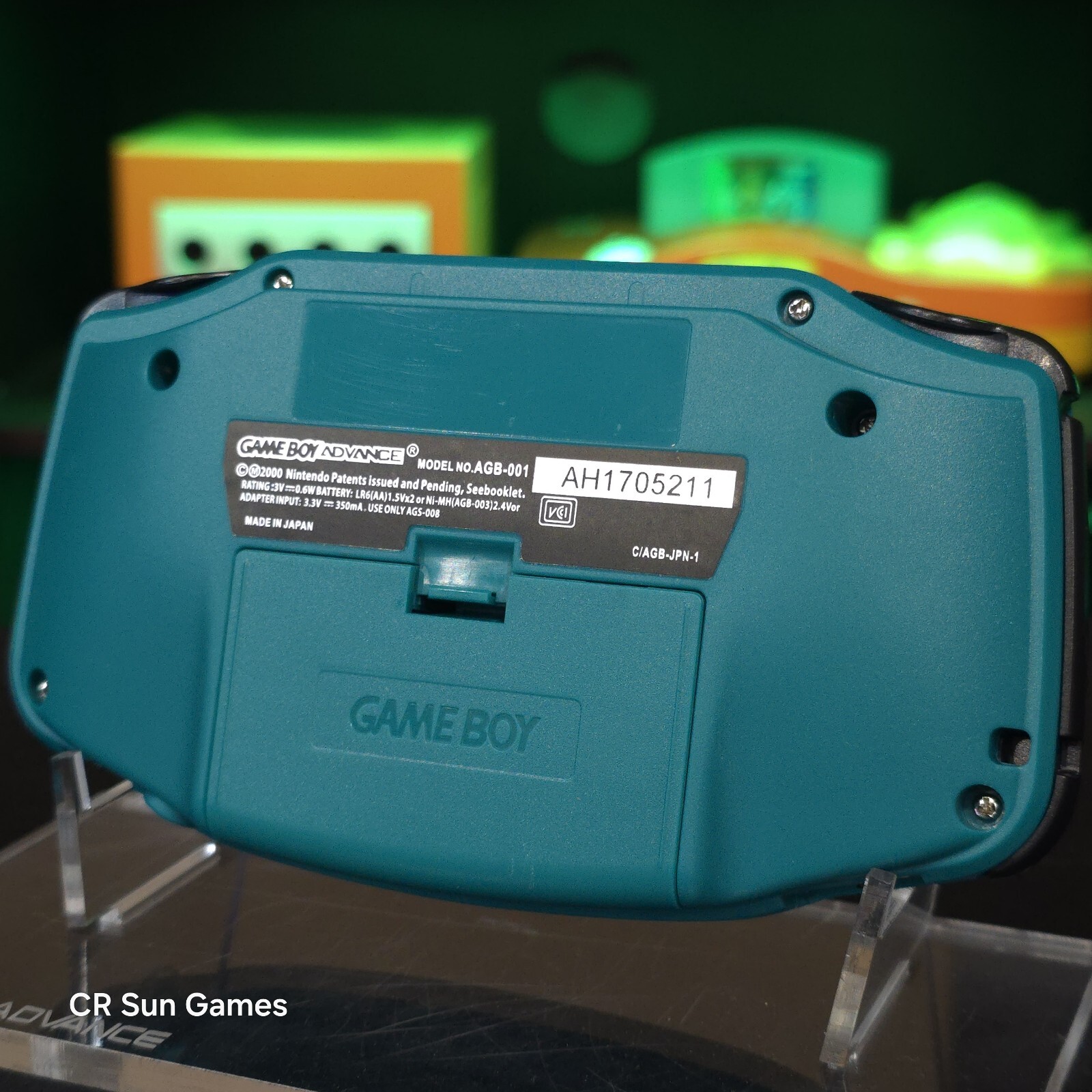 Teal Game Boy Advance GBA Console with iPS V5 Backlight Backlit LCD MOD Console